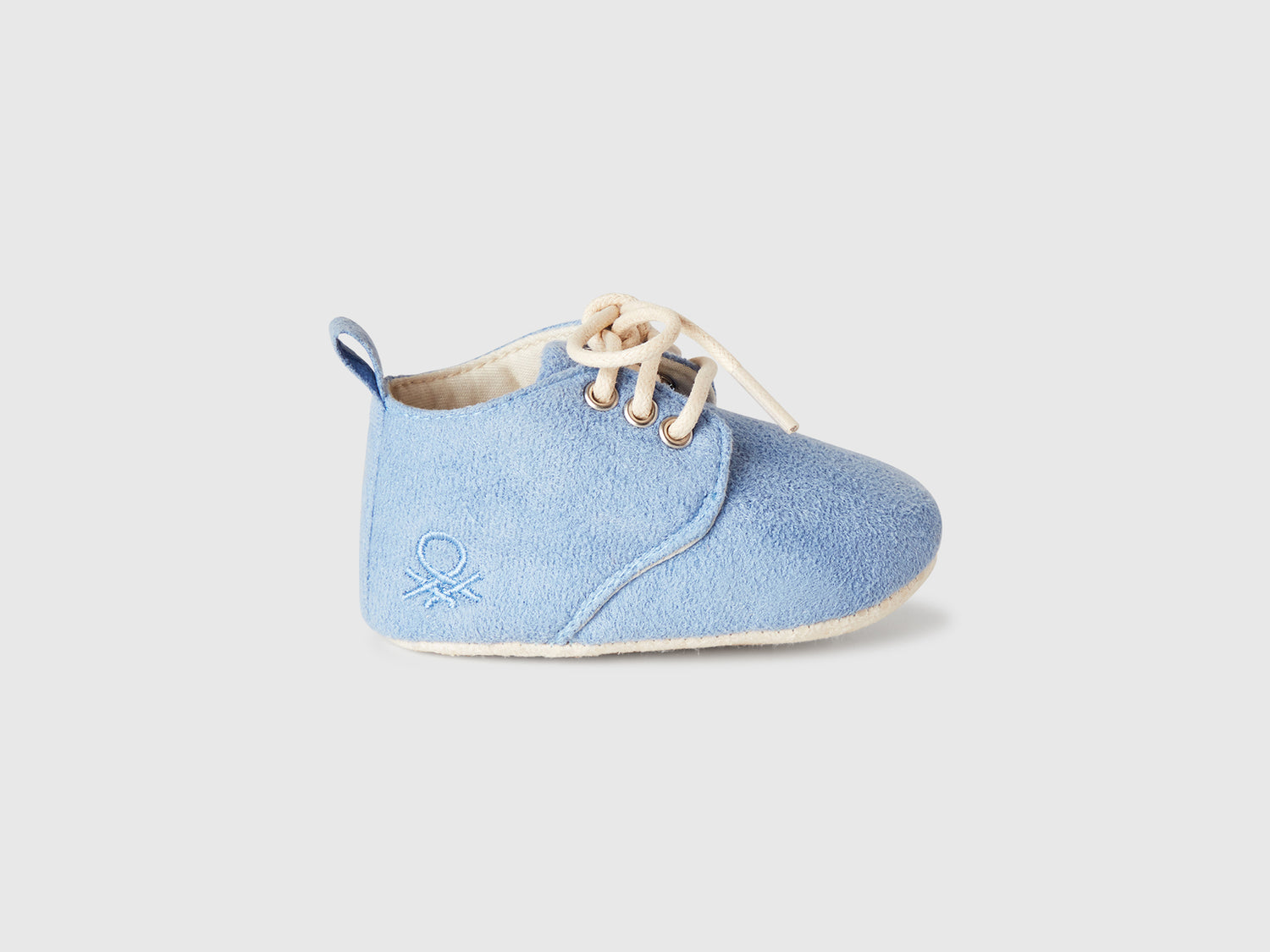 Scarpine effetto scamosciato da neonato celeste | Benetton Outlet