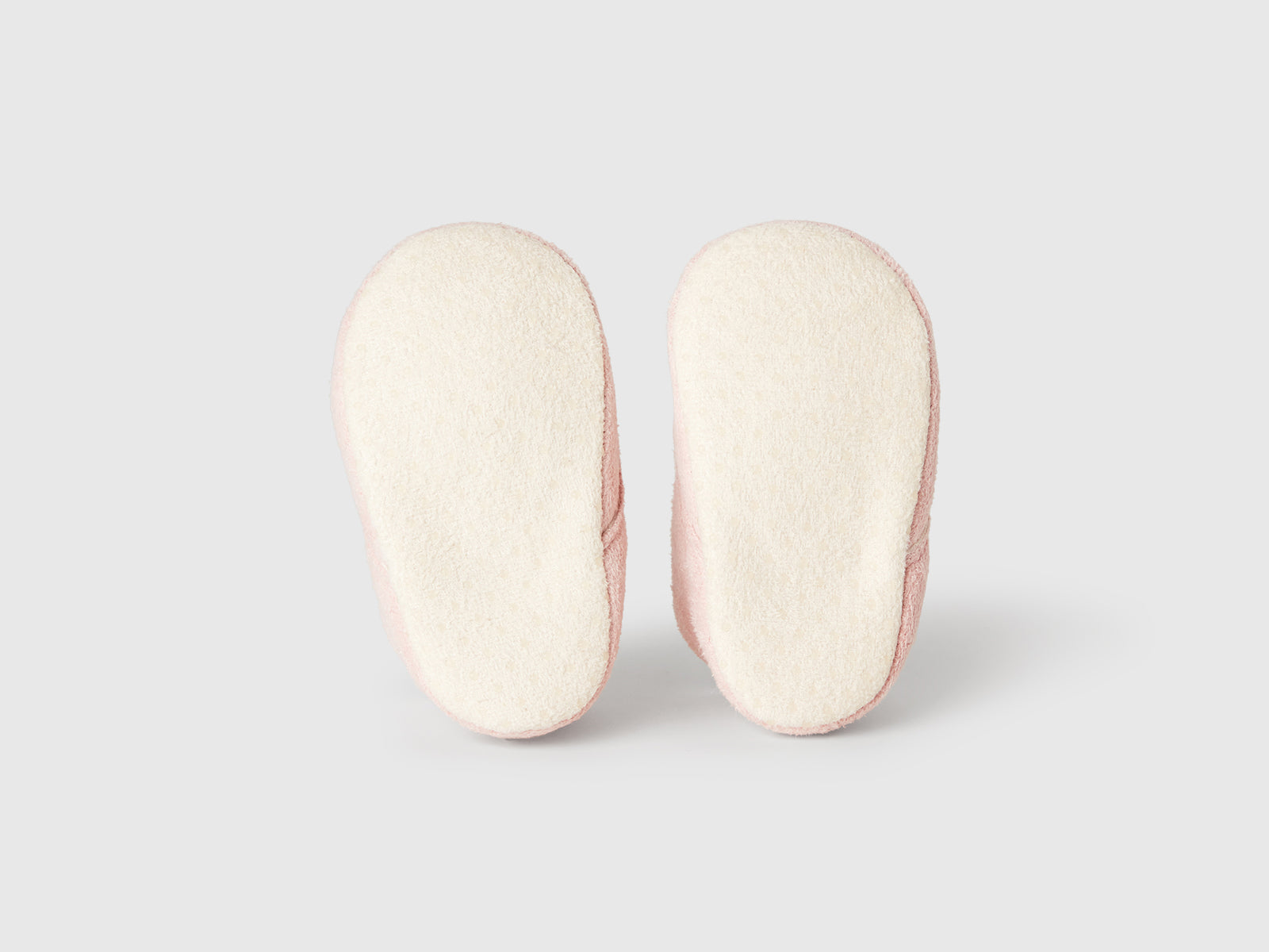 Scarpine effetto scamosciato da neonato rosa tenue 2 | Benetton Outlet