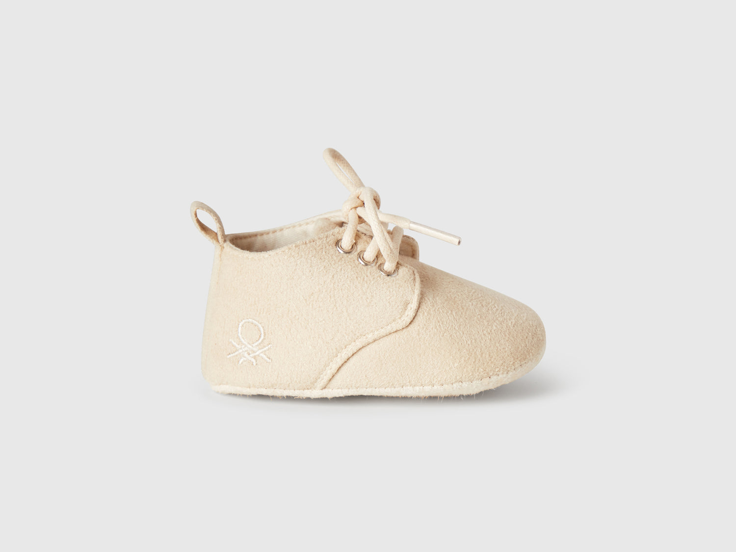 Scarpine effetto scamosciato da neonato beige | Benetton Outlet