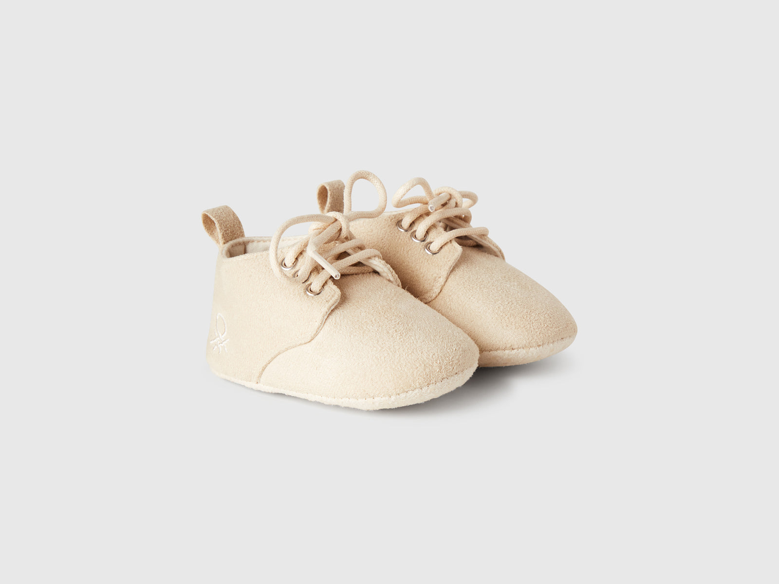 Scarpine effetto scamosciato da neonato beige 3 | Benetton Outlet