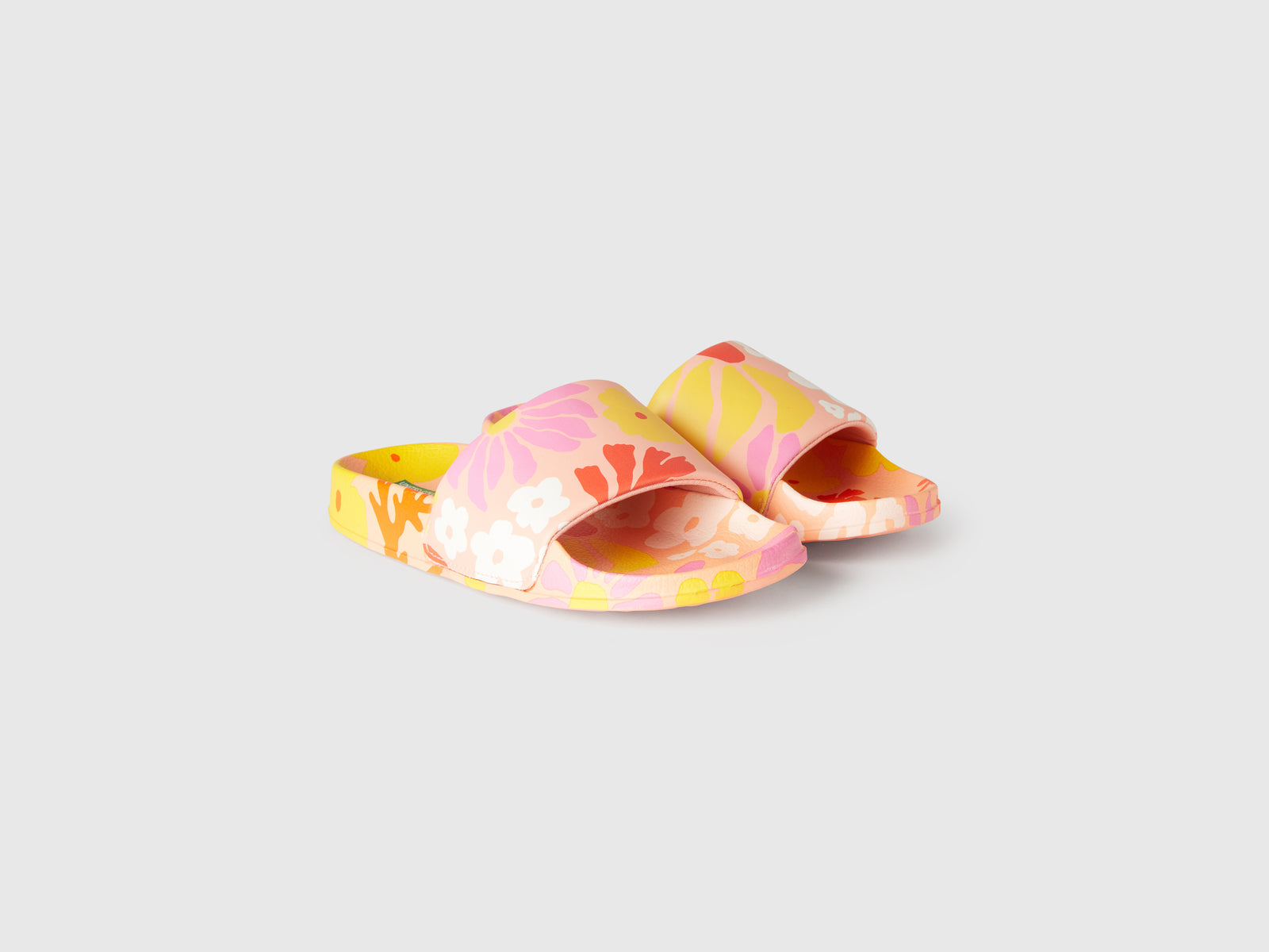Ciabatte con stampa floreale da bambino multi-color 3 | Benetton Outlet