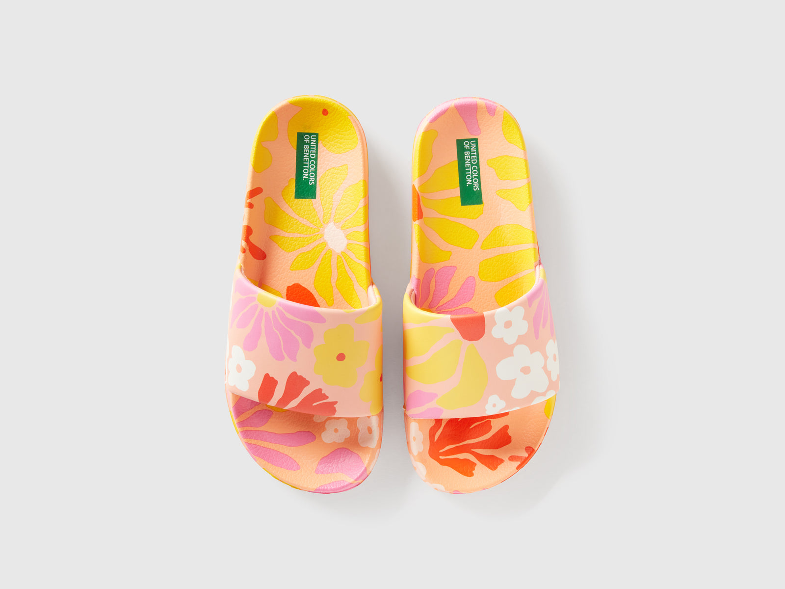 Ciabatte con stampa floreale da bambino multi-color 4 | Benetton Outlet