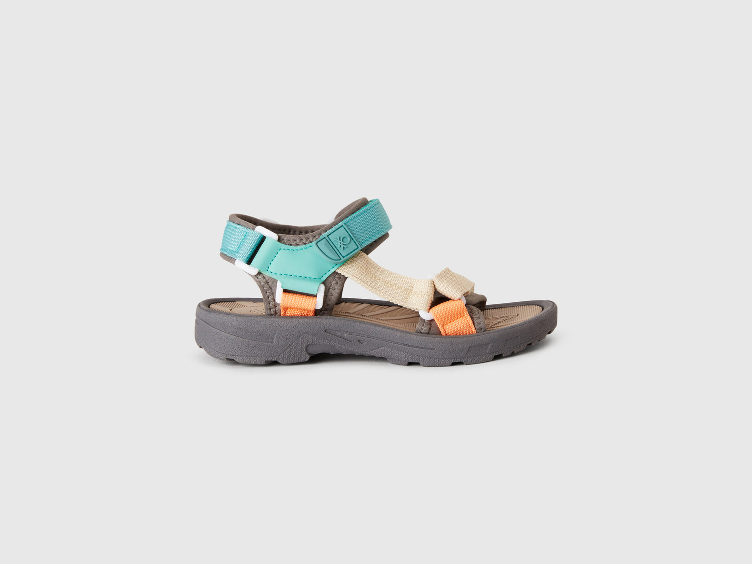 Sandali aperti da bambino grigio | Benetton Outlet