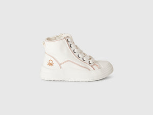 Sneakers alte effetto denim