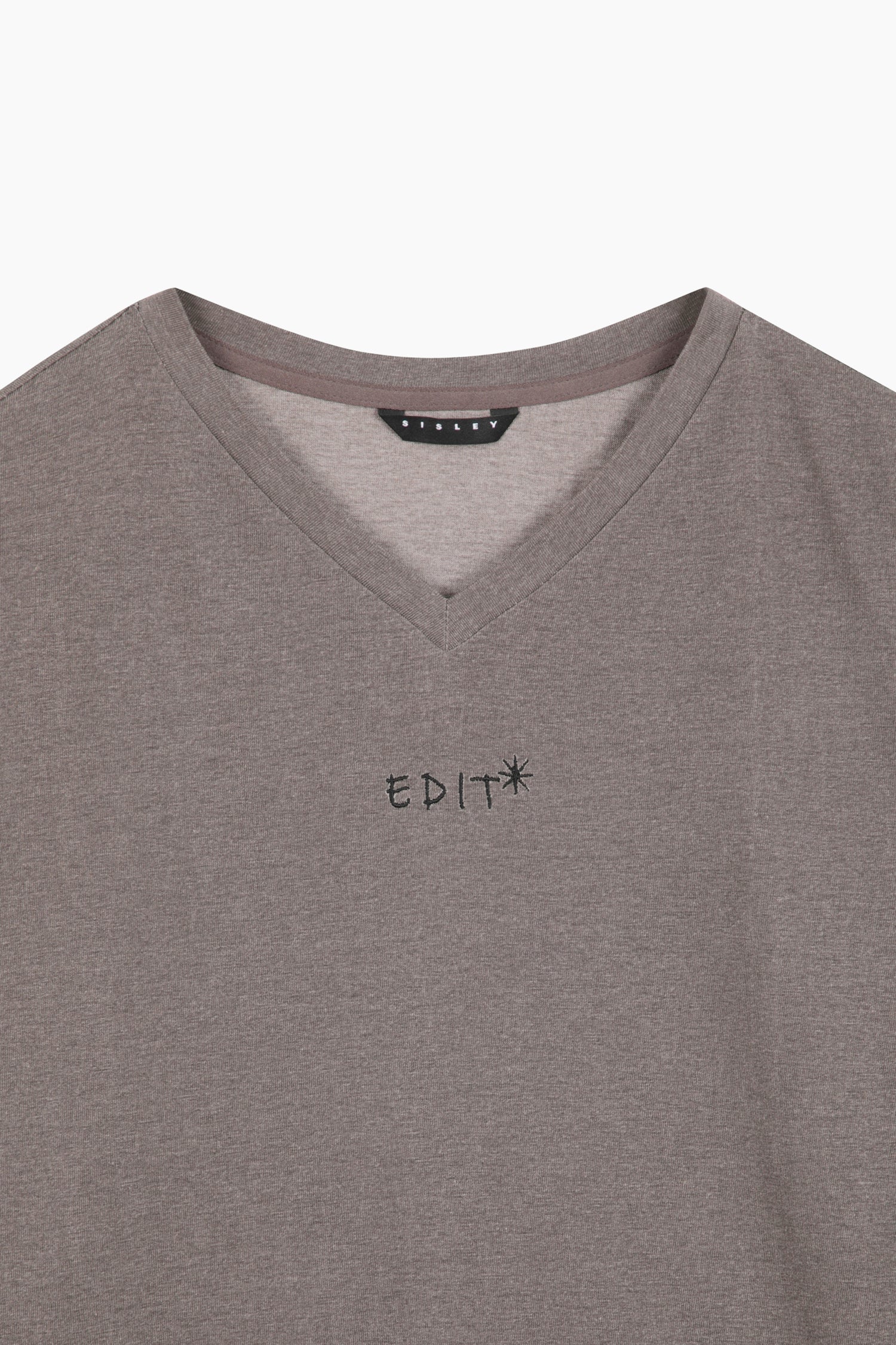 T-shirt con stampa lettering da donna marrone 3 | Sisley Outlet