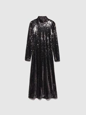 Vestito midi con paillettes