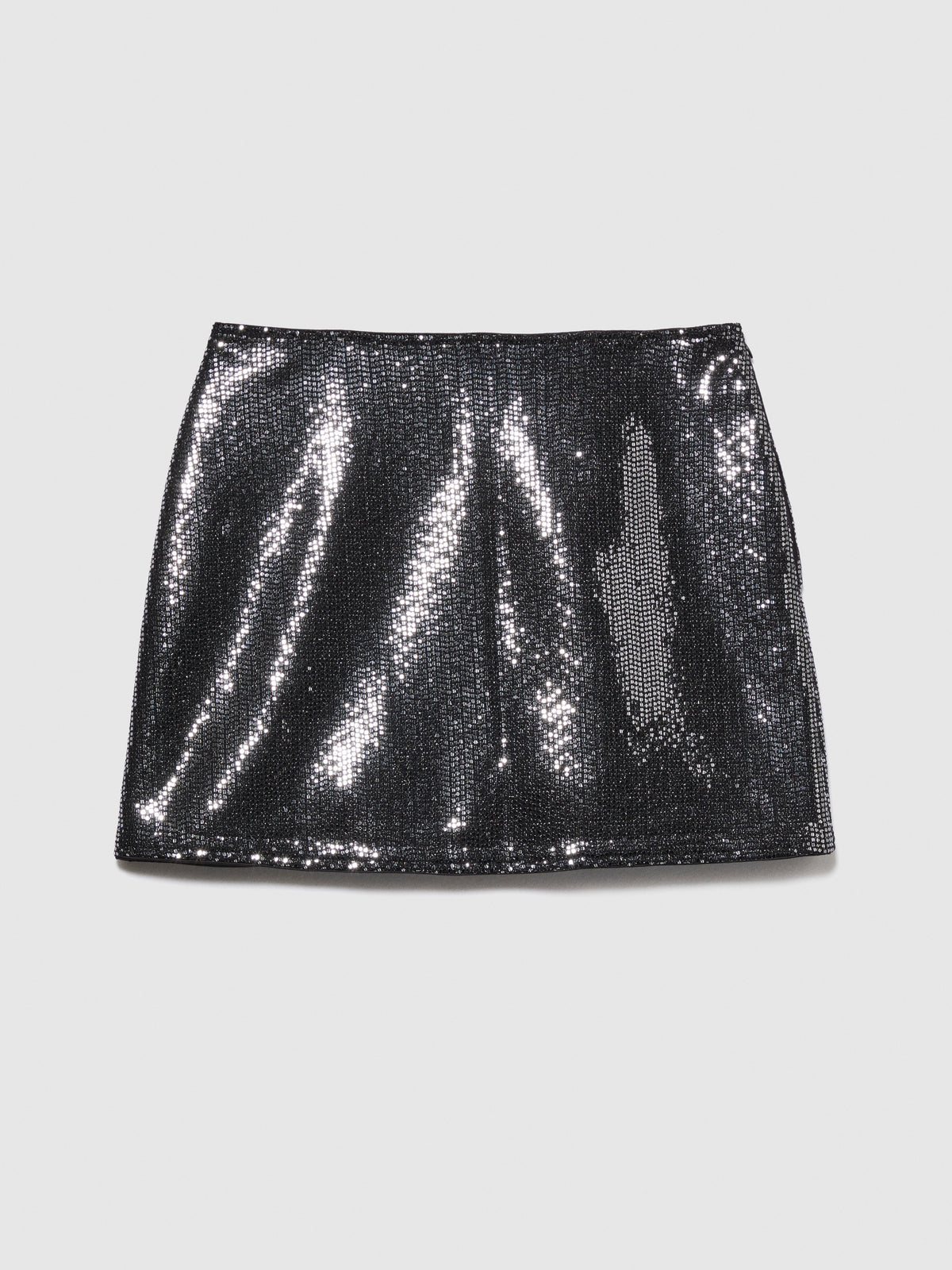 Minigonna con micro paillettes