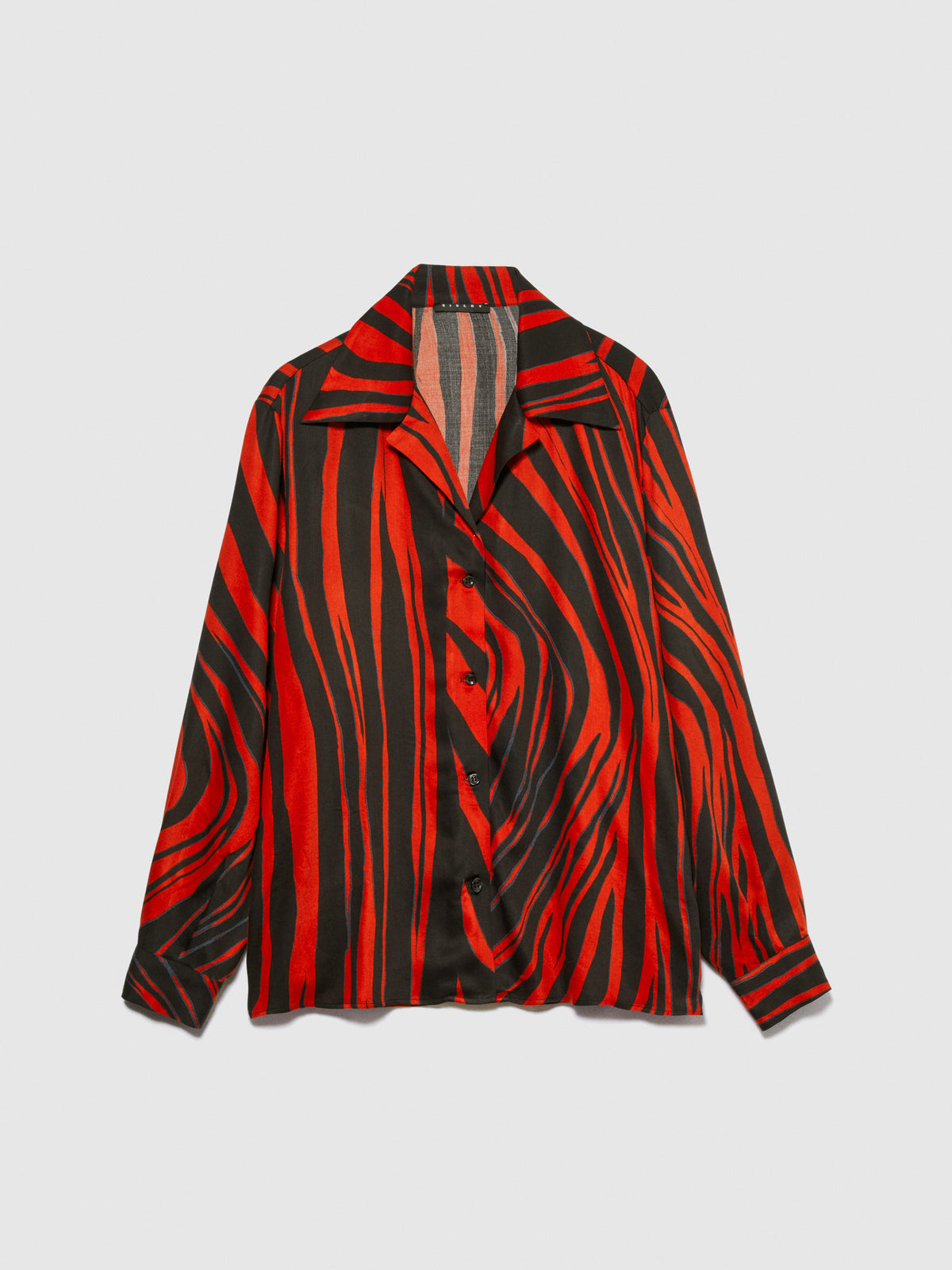 Camicia stampata in satin