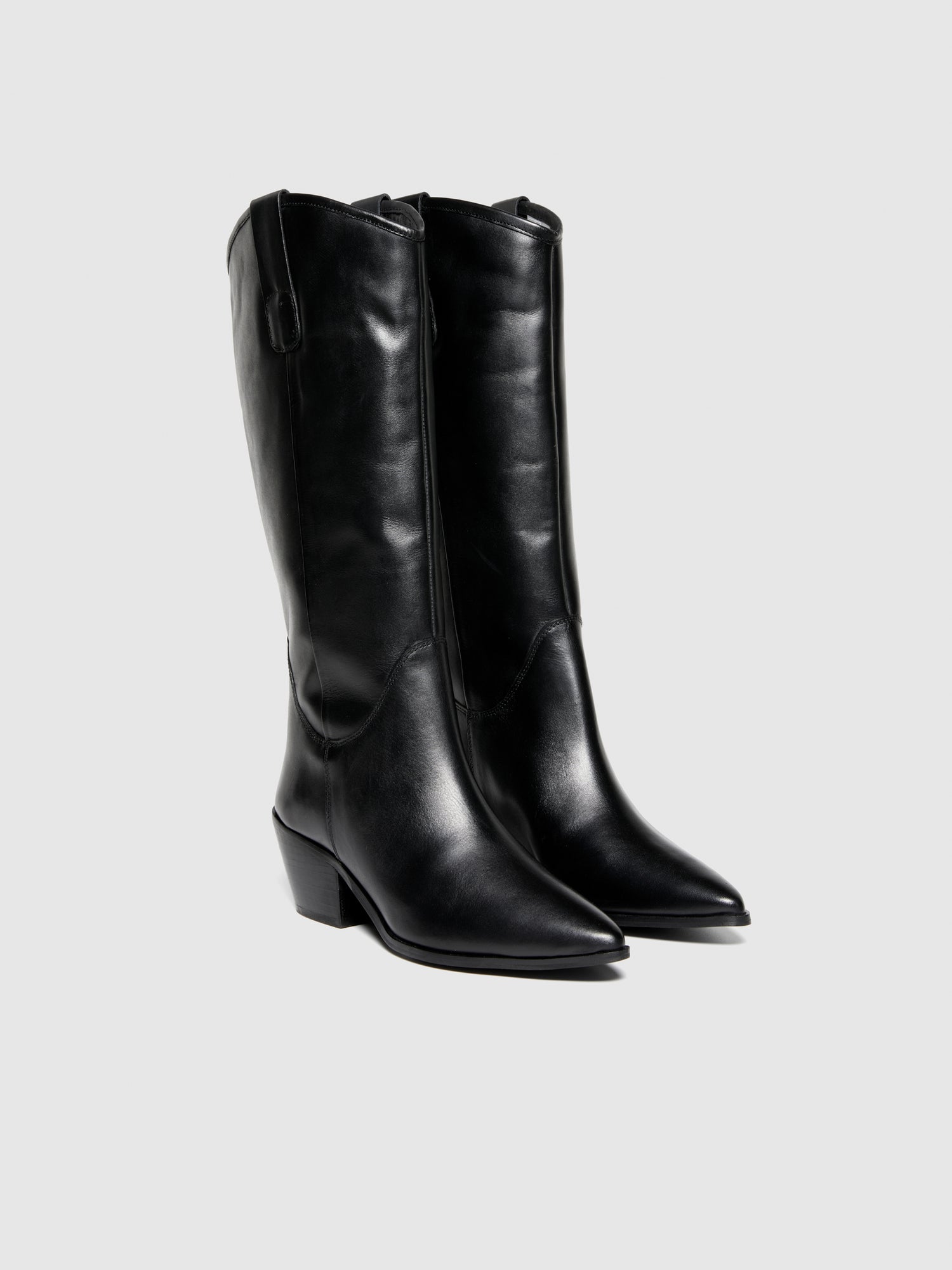 Campers de cuero da donna nero | Sisley Outlet