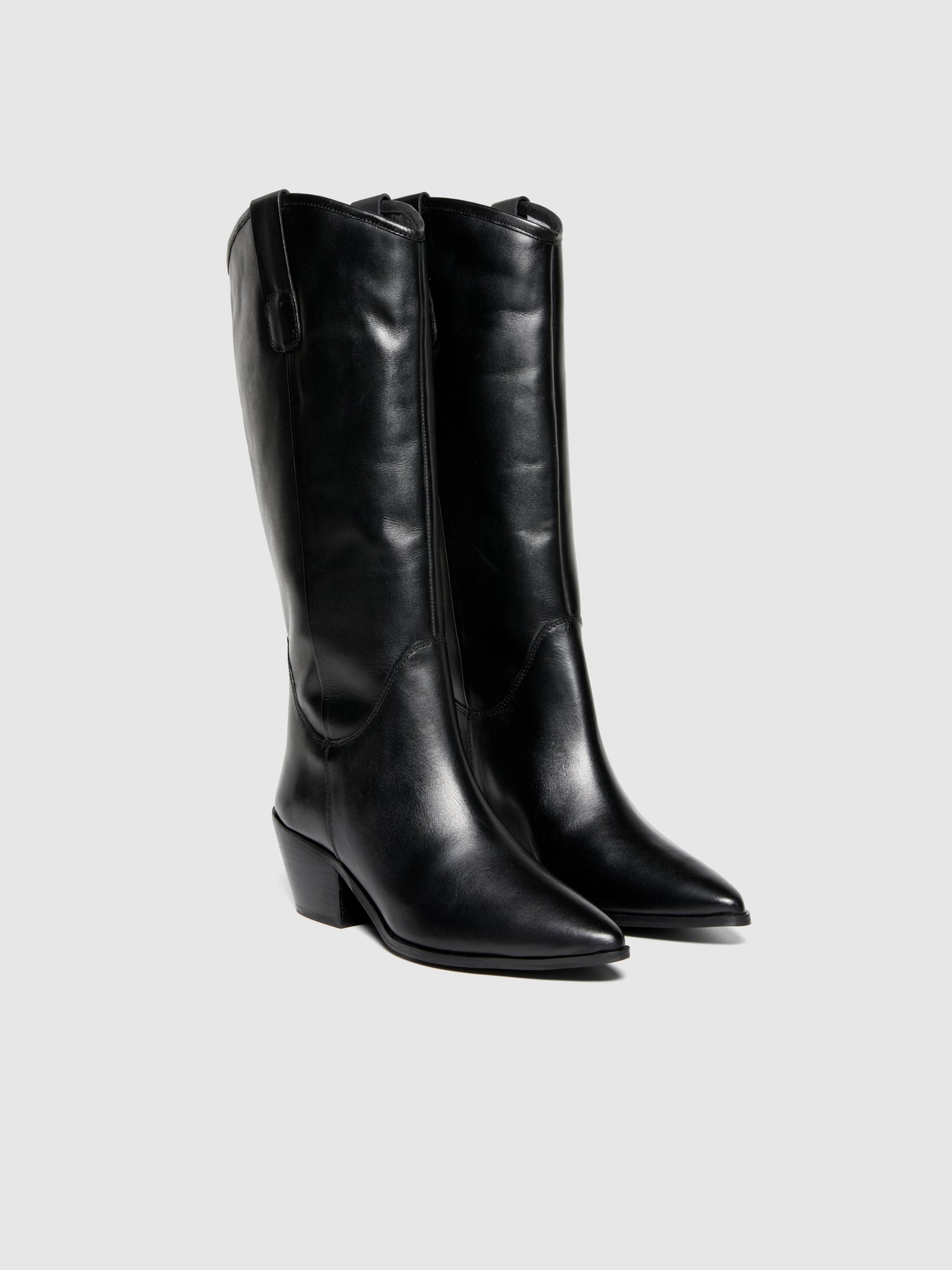 Campers de cuero da donna nero | Sisley Outlet