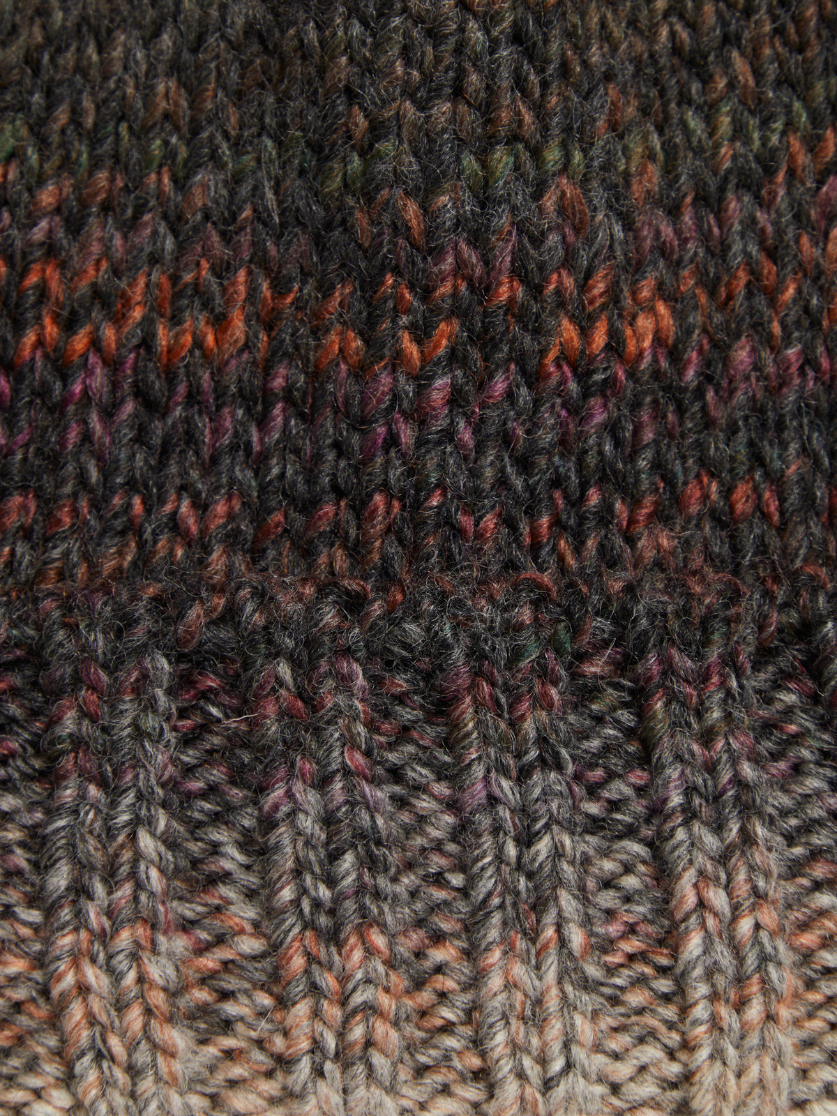 Shaded wool blend hat