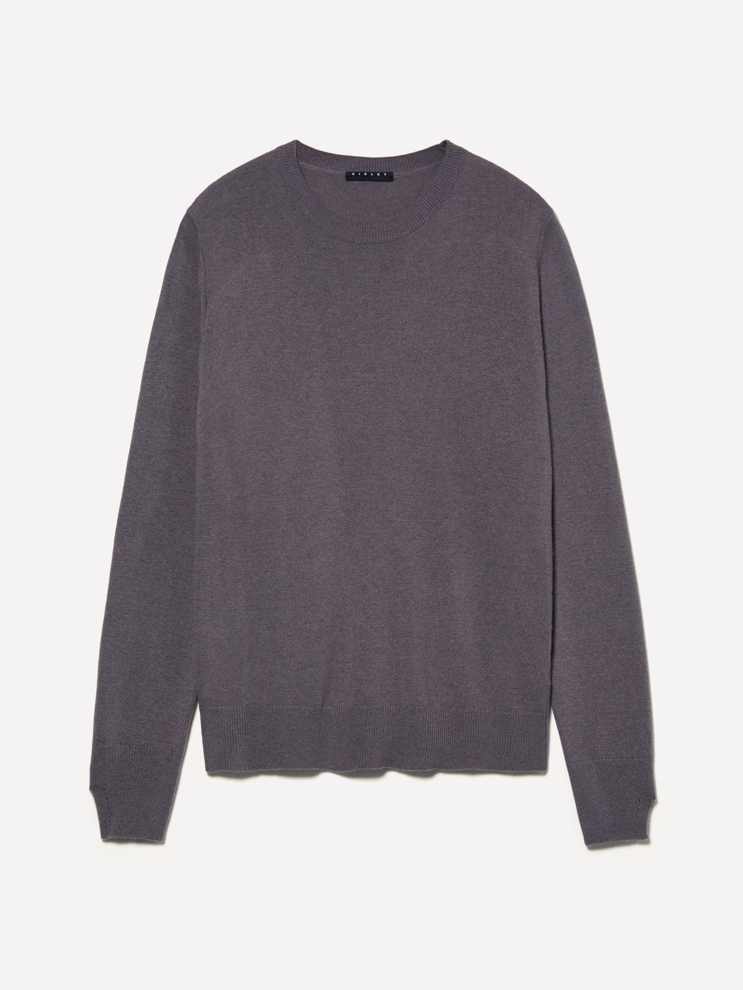 Maglia girocollo regular fit da donna grigio scuro | Sisley Outlet