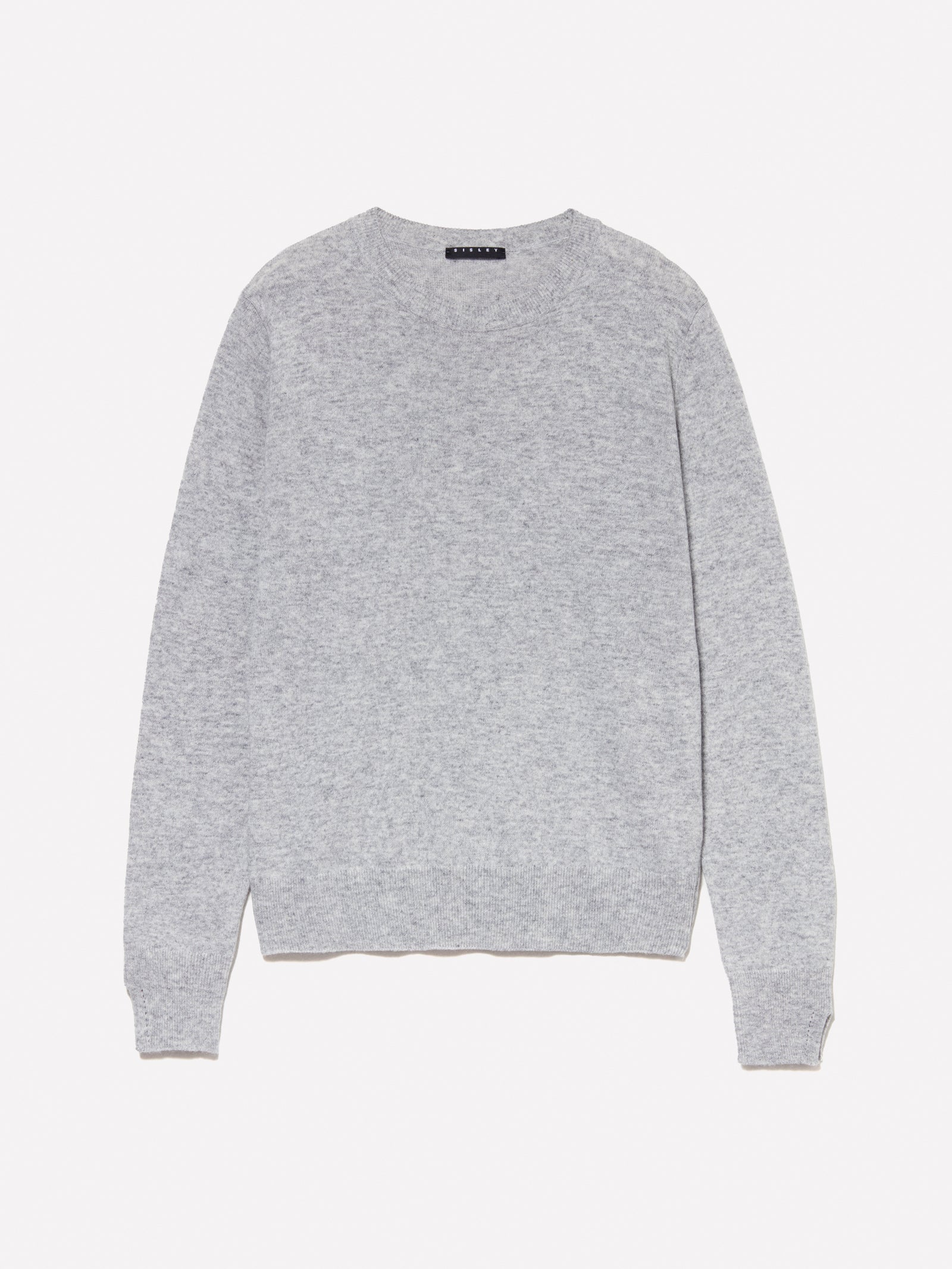 Maglia girocollo regular fit da donna grigio | Sisley Outlet