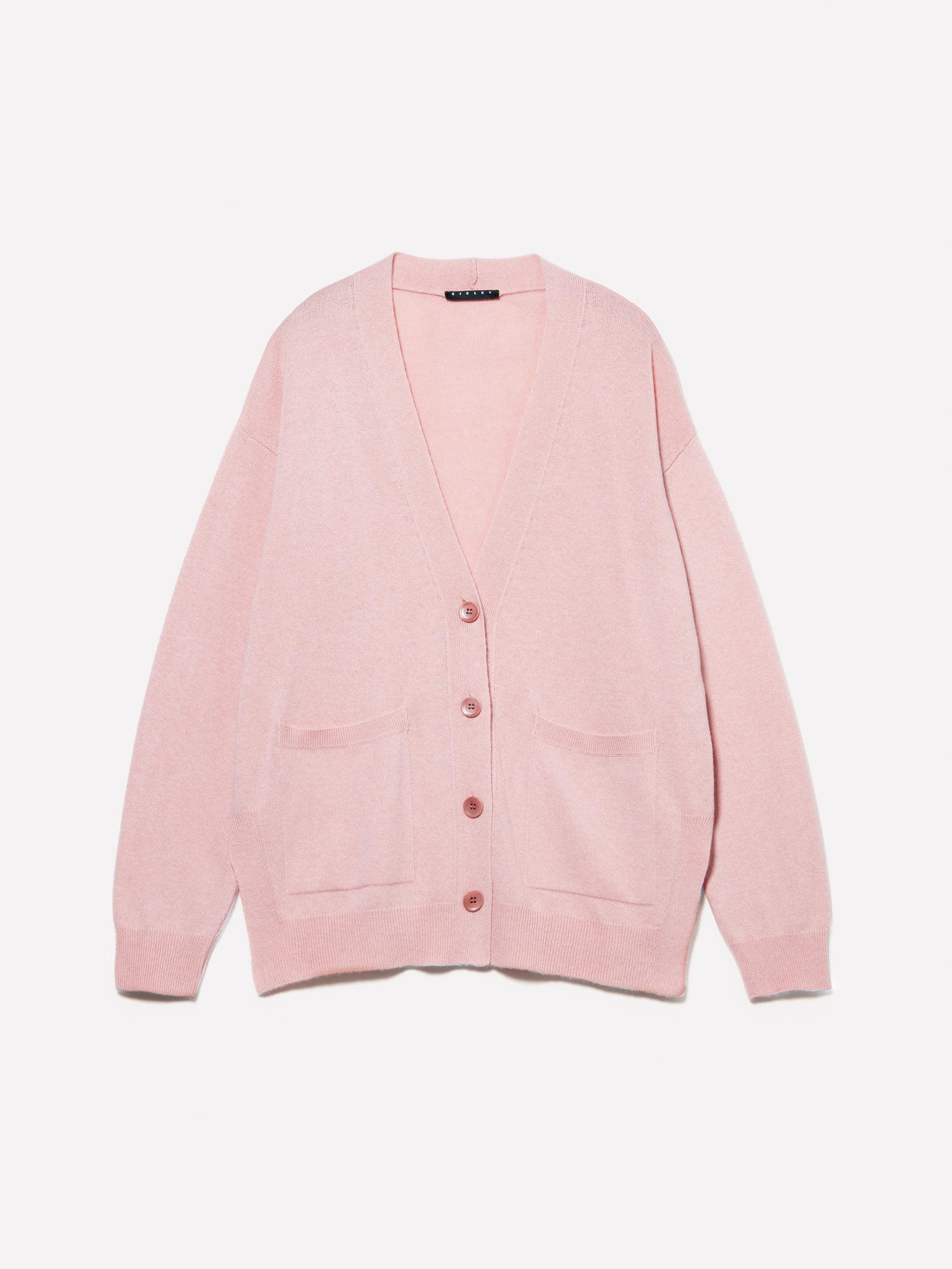 Cardigan con spacchi da donna rosa | Sisley Outlet