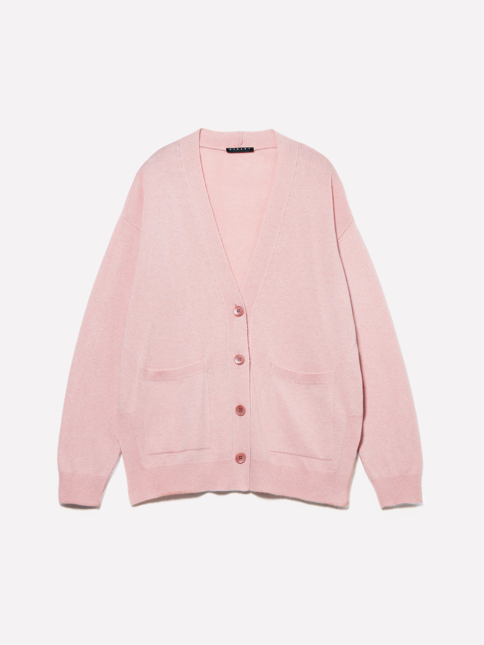 Cardigan con spacchi da donna rosa | Sisley Outlet