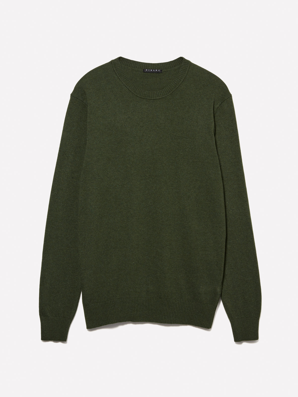 Maglia girocollo regular fit verde