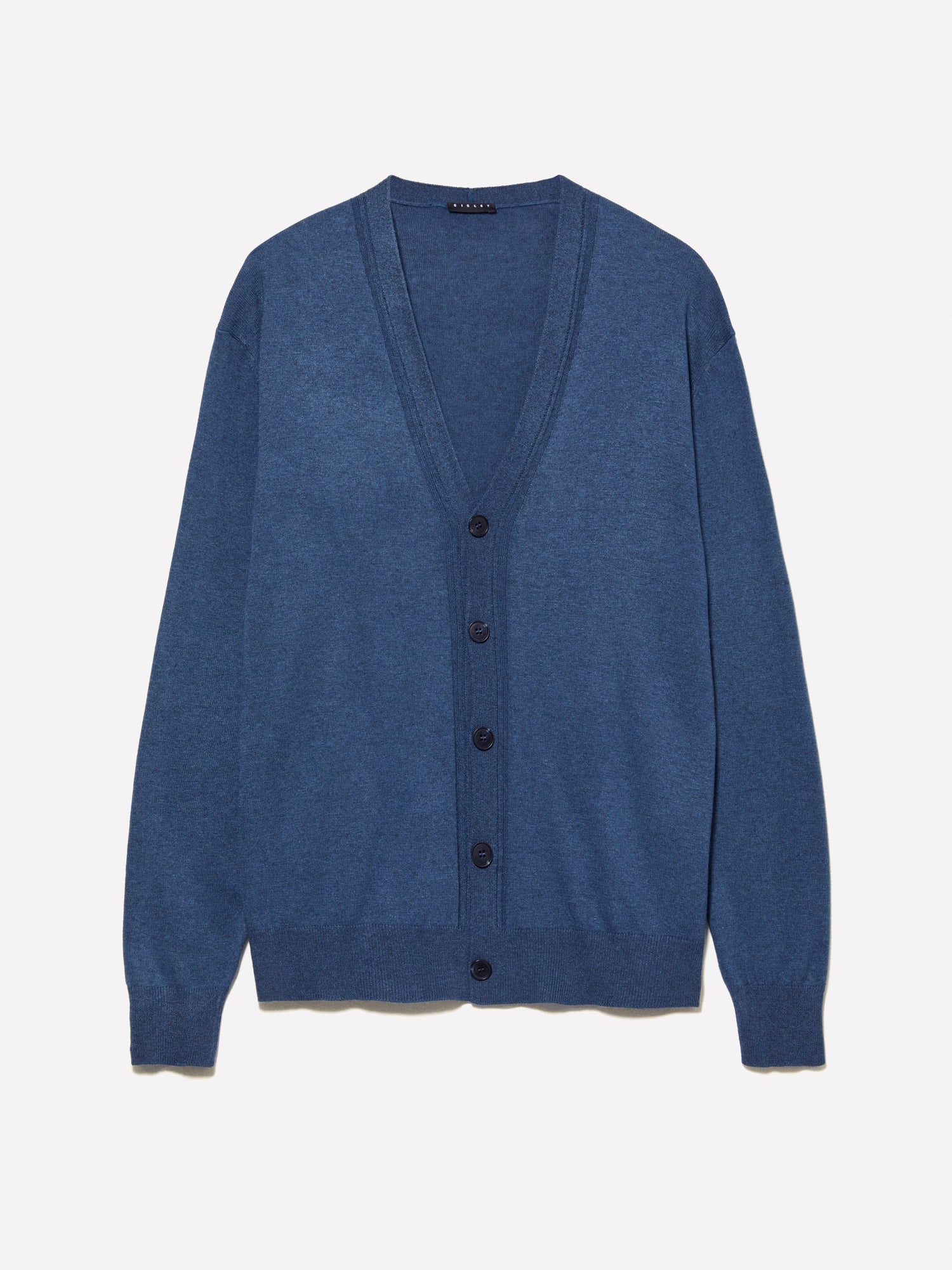 Cardigan scuro in maglia da uomo blu | Sisley Outlet