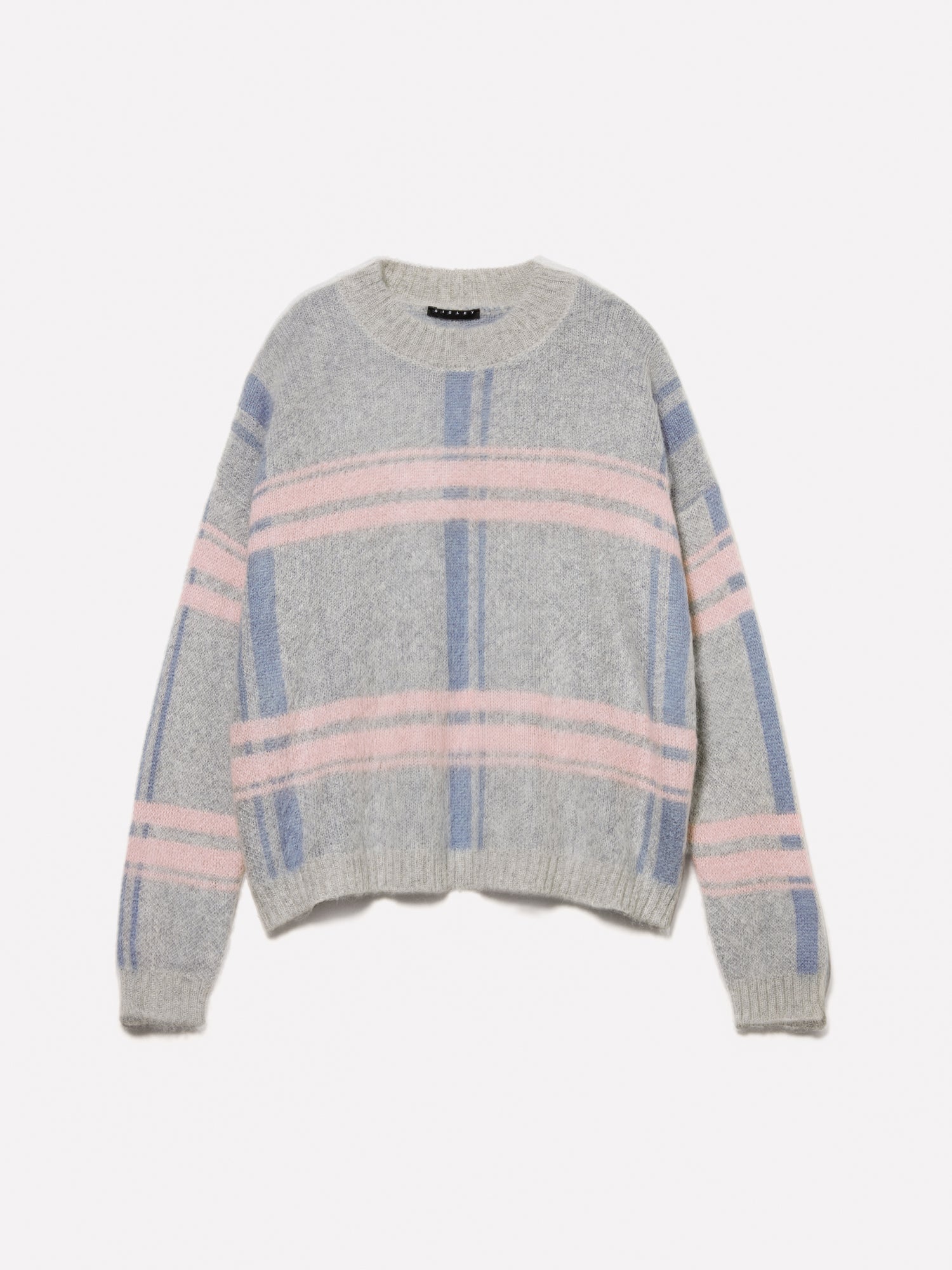 Magliao con motivo a righe da donna grigio chiaro | Sisley Outlet