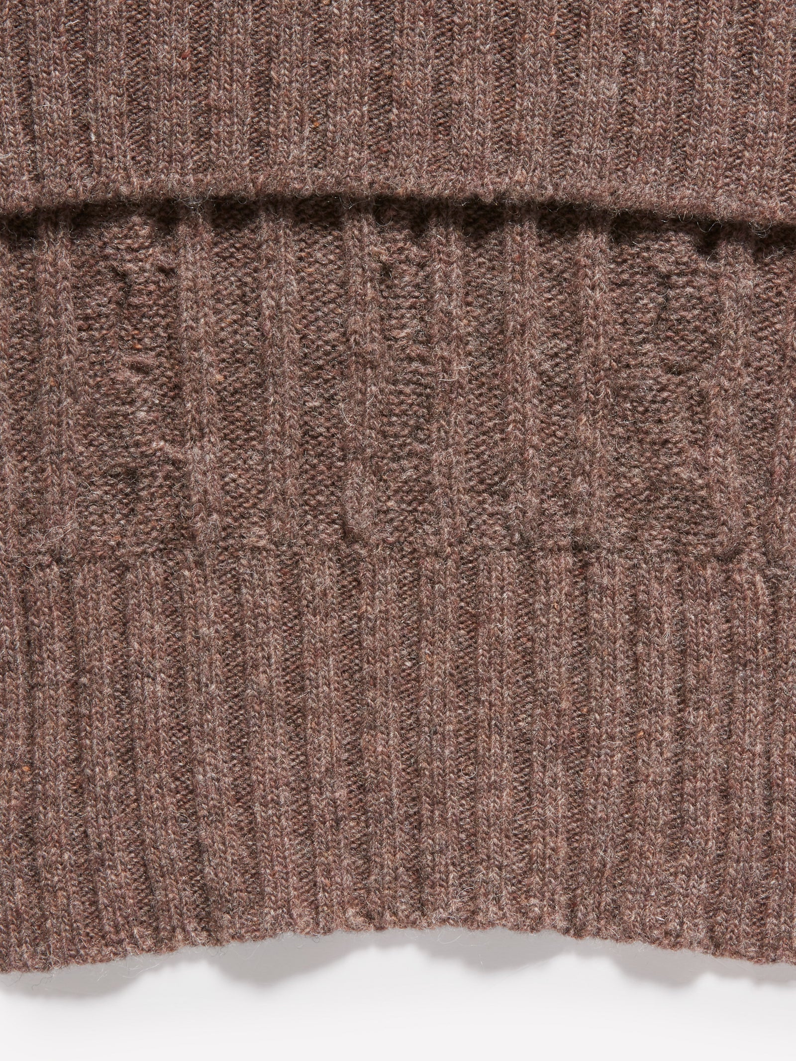 Sciarpa marrone in maglia di misto lana da uomo cammello 2 | Sisley Outlet