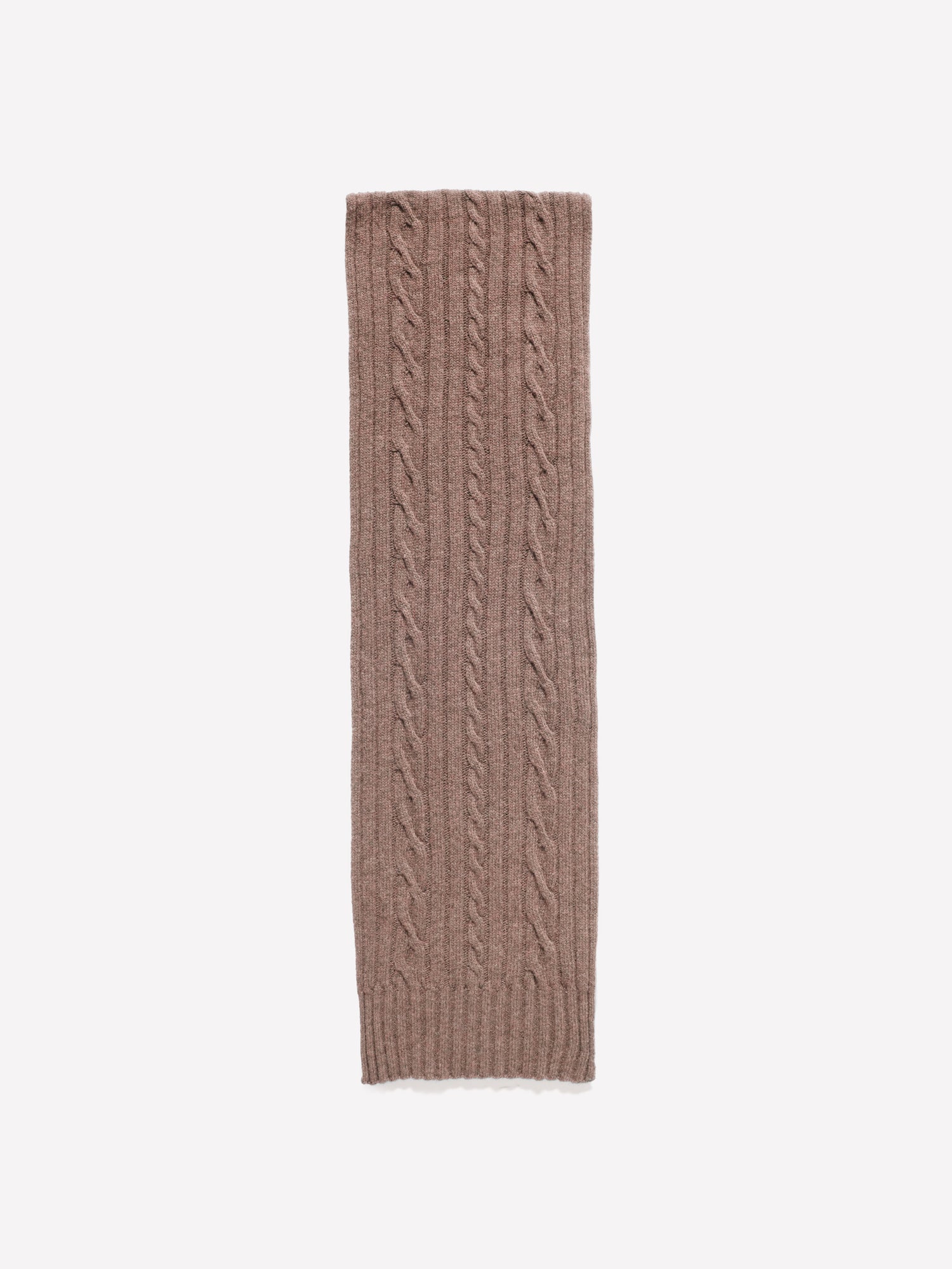 Sciarpa marrone in maglia di misto lana da uomo cammello | Sisley Outlet