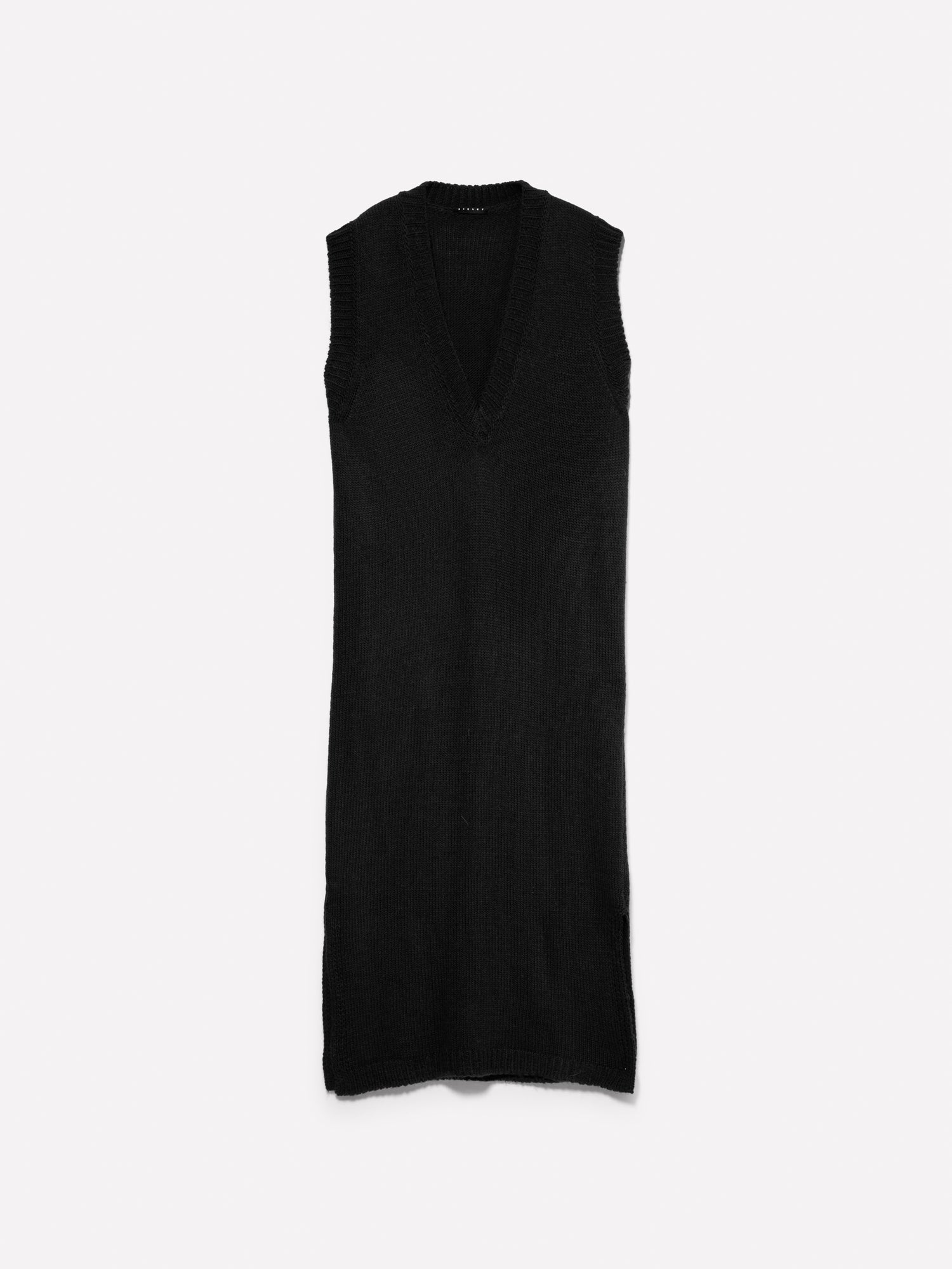 Vestito smanicato in maglia da donna nero | Sisley Outlet