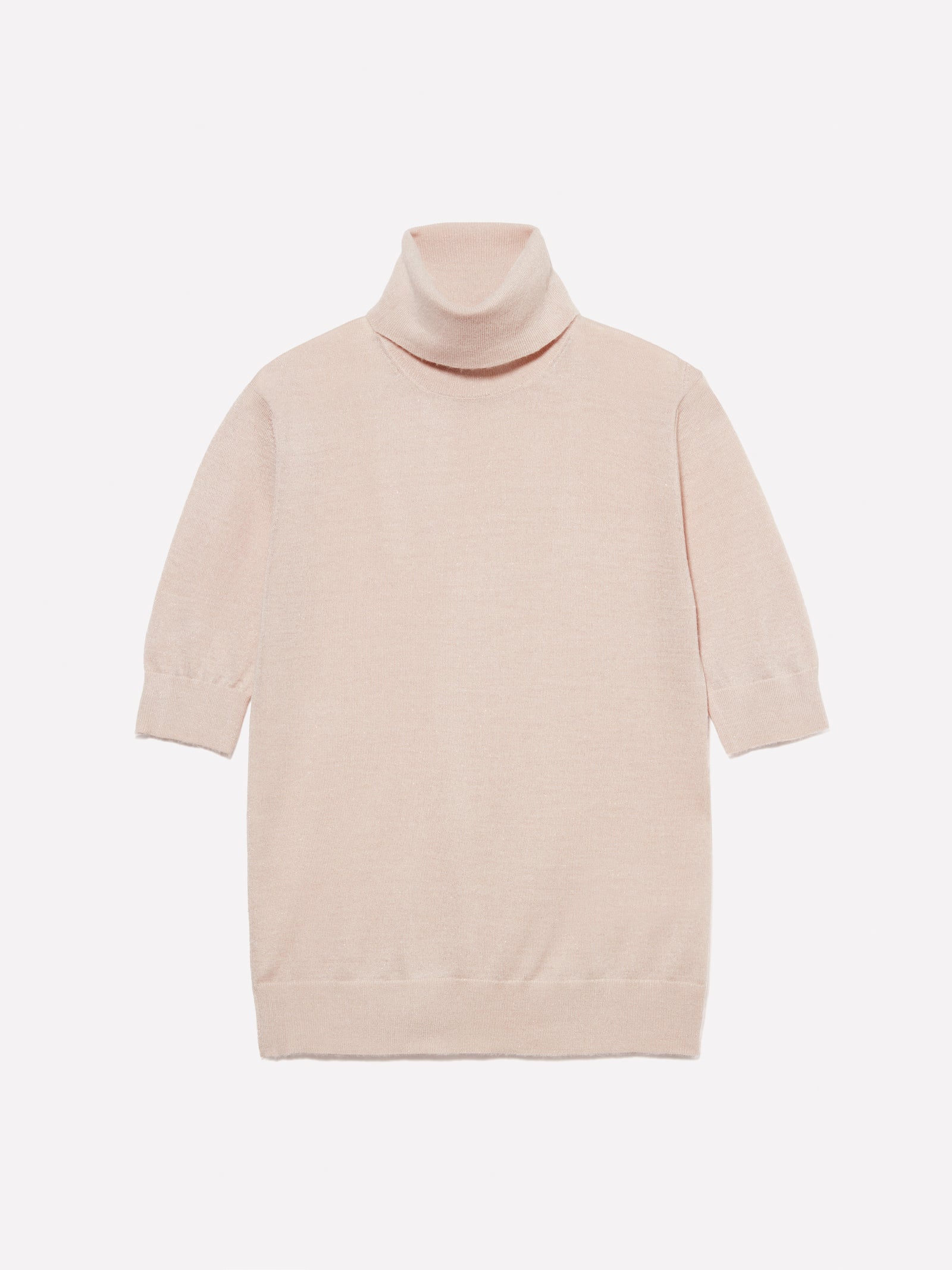 Dolcevita a maniche corte da donna beige | Sisley Outlet