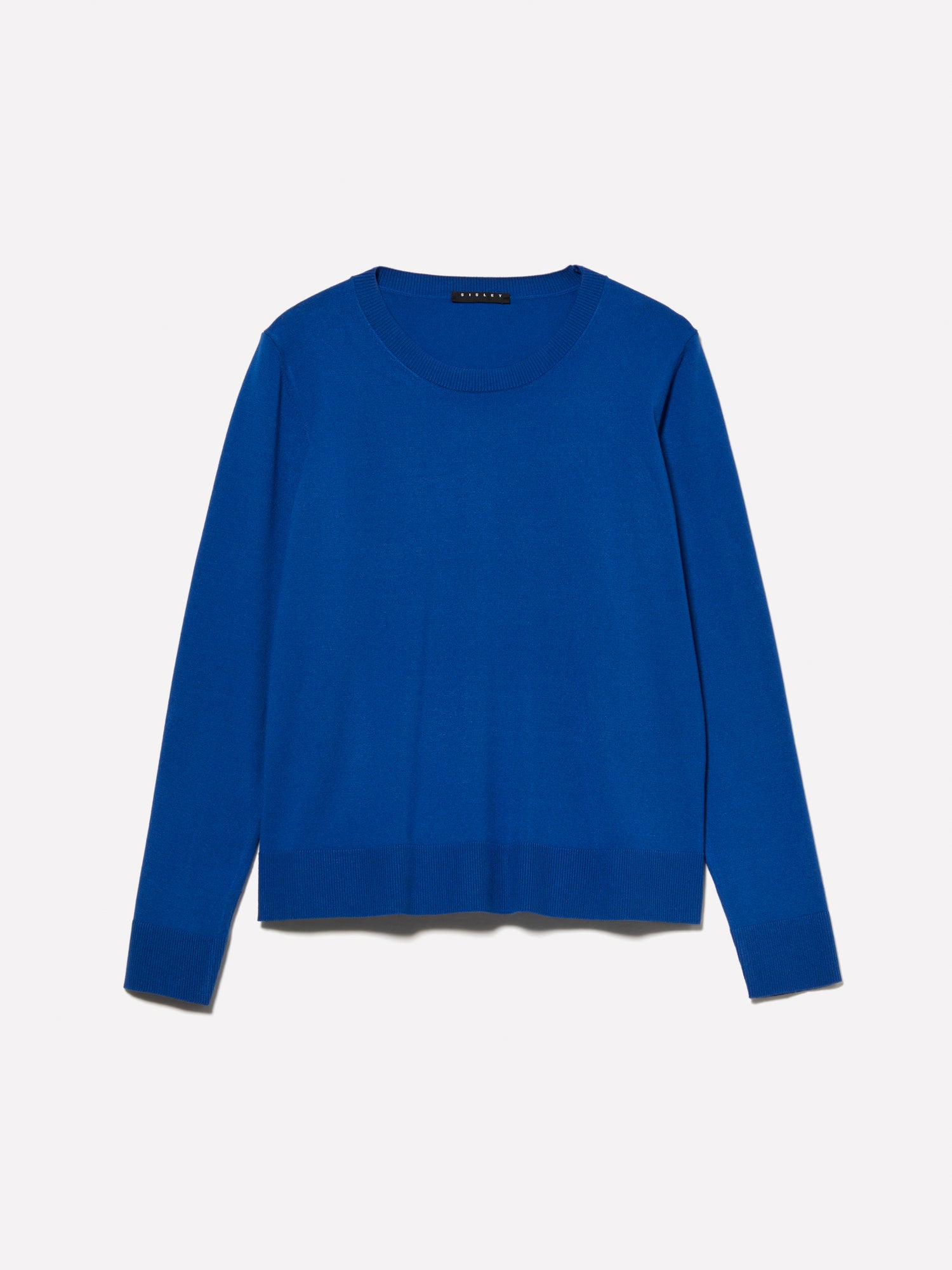 Maglia girocollo da donna blu | Sisley Outlet