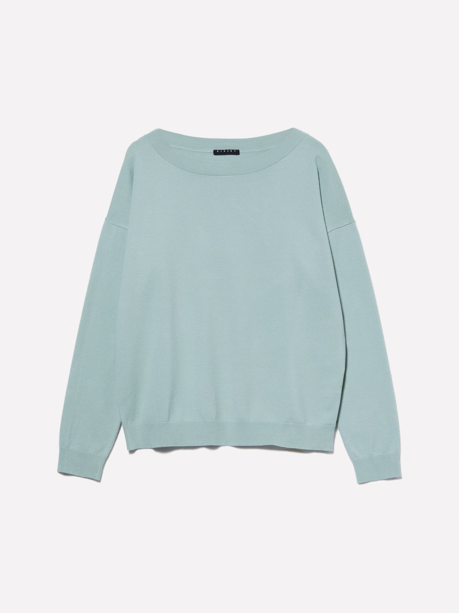Maglia con scollo a barca da donna verde chiaro | Sisley Outlet