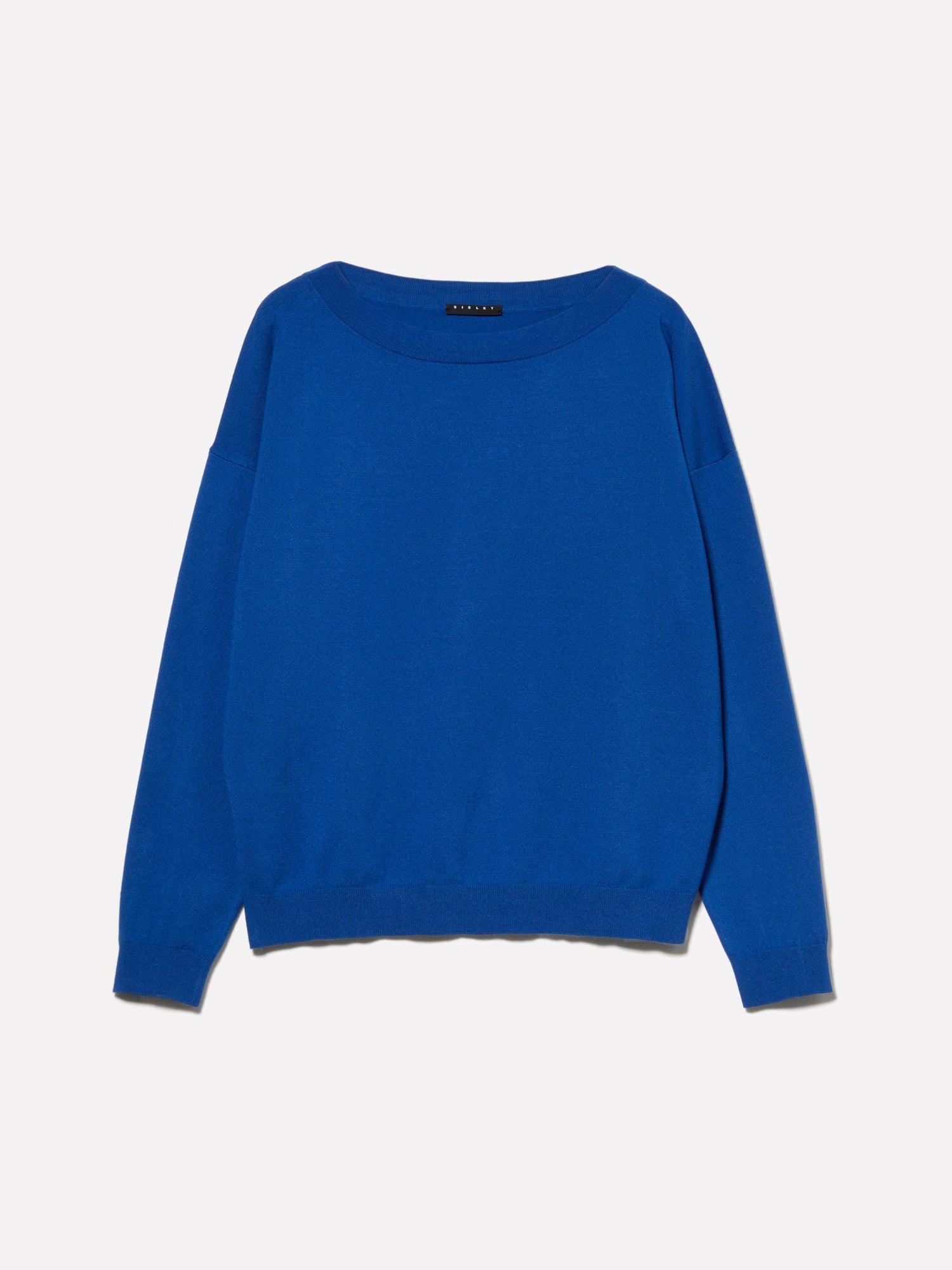 Maglia blu con scollo a barca da donna blu scuro | Sisley Outlet