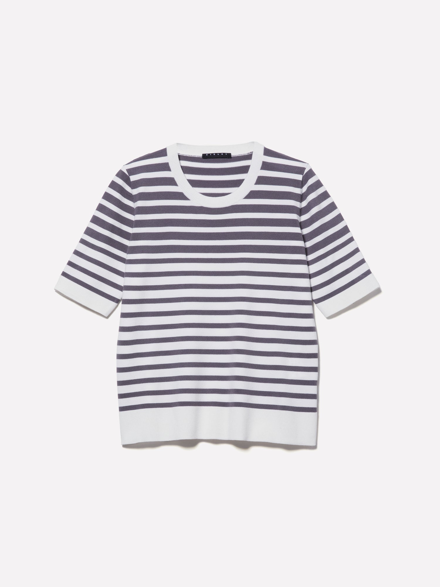 Maglia rigata e da donna grigio | Sisley Outlet