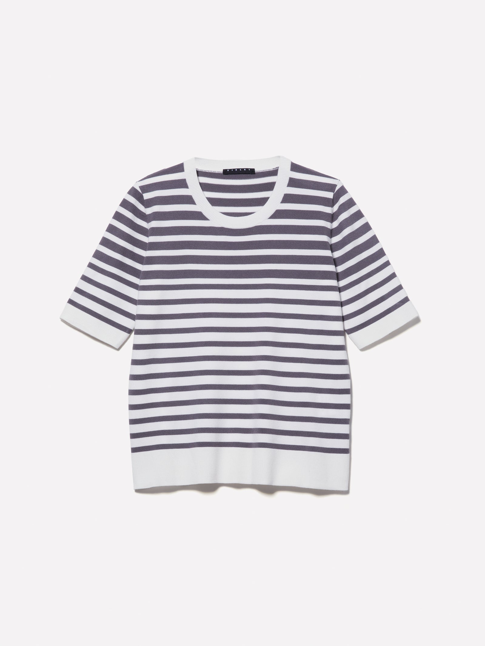 Maglia rigata e da donna grigio | Sisley Outlet