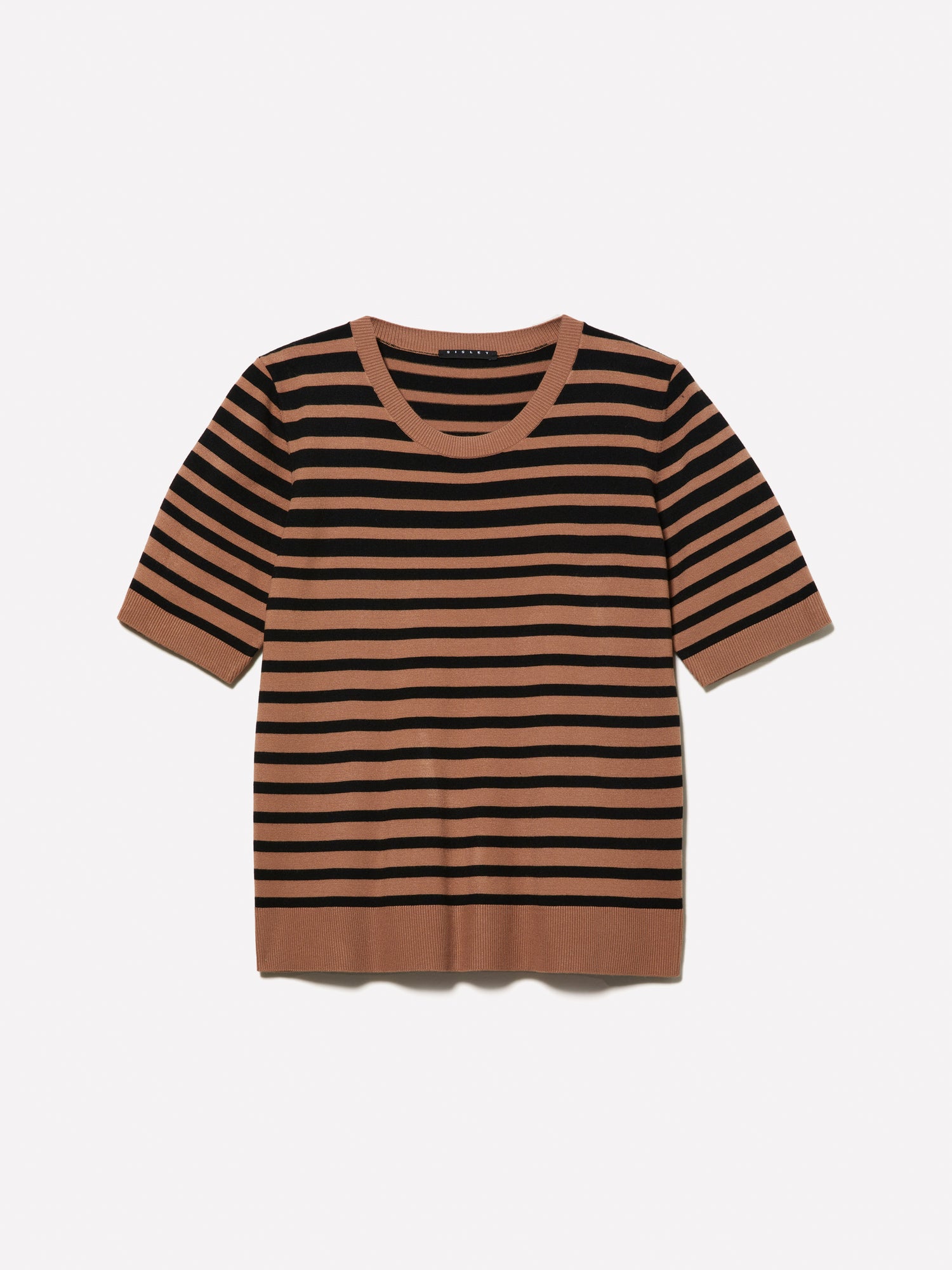 Maglia rigata e da donna marrone | Sisley Outlet