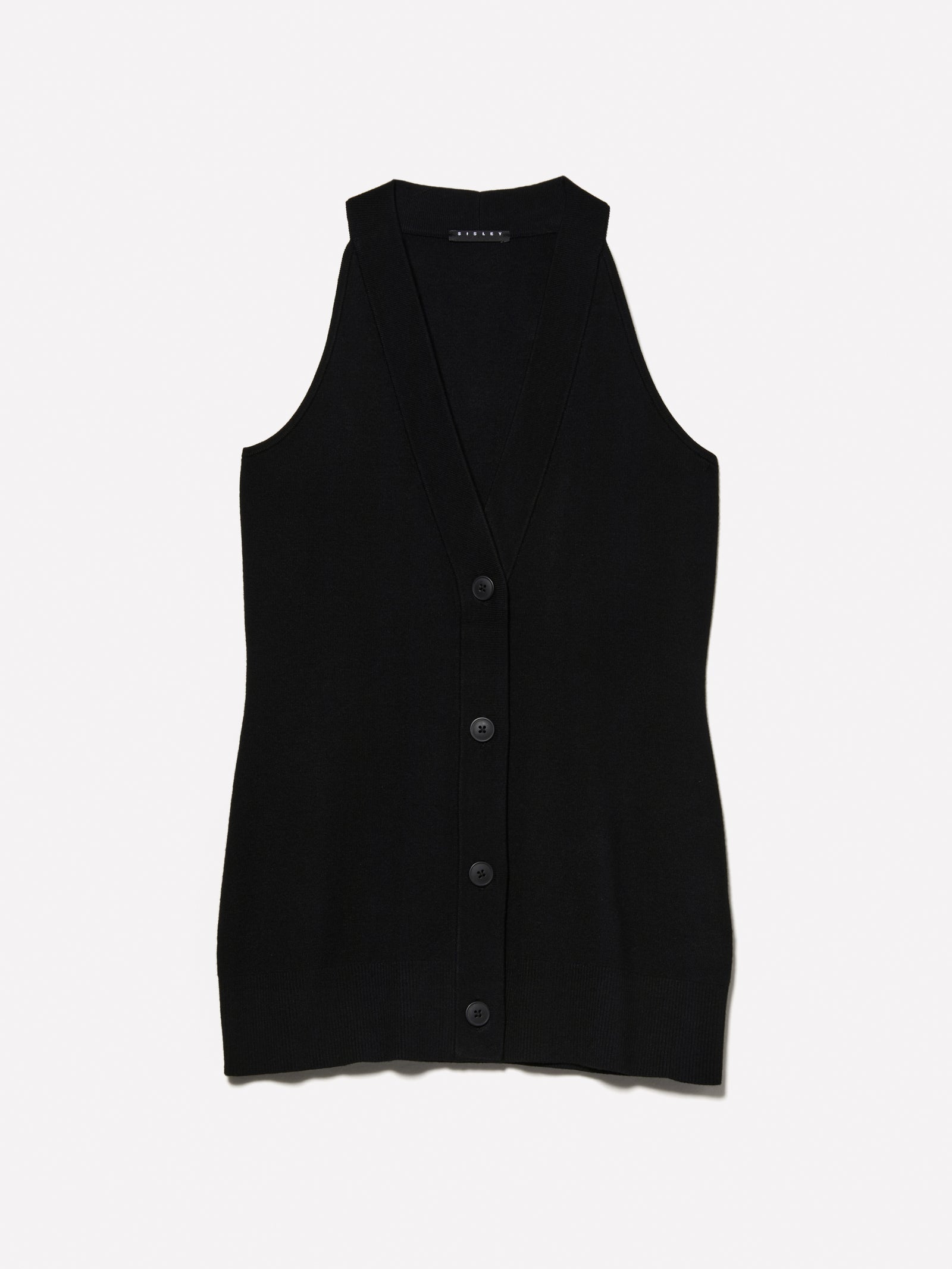 Gilet in maglia da donna nero | Sisley Outlet