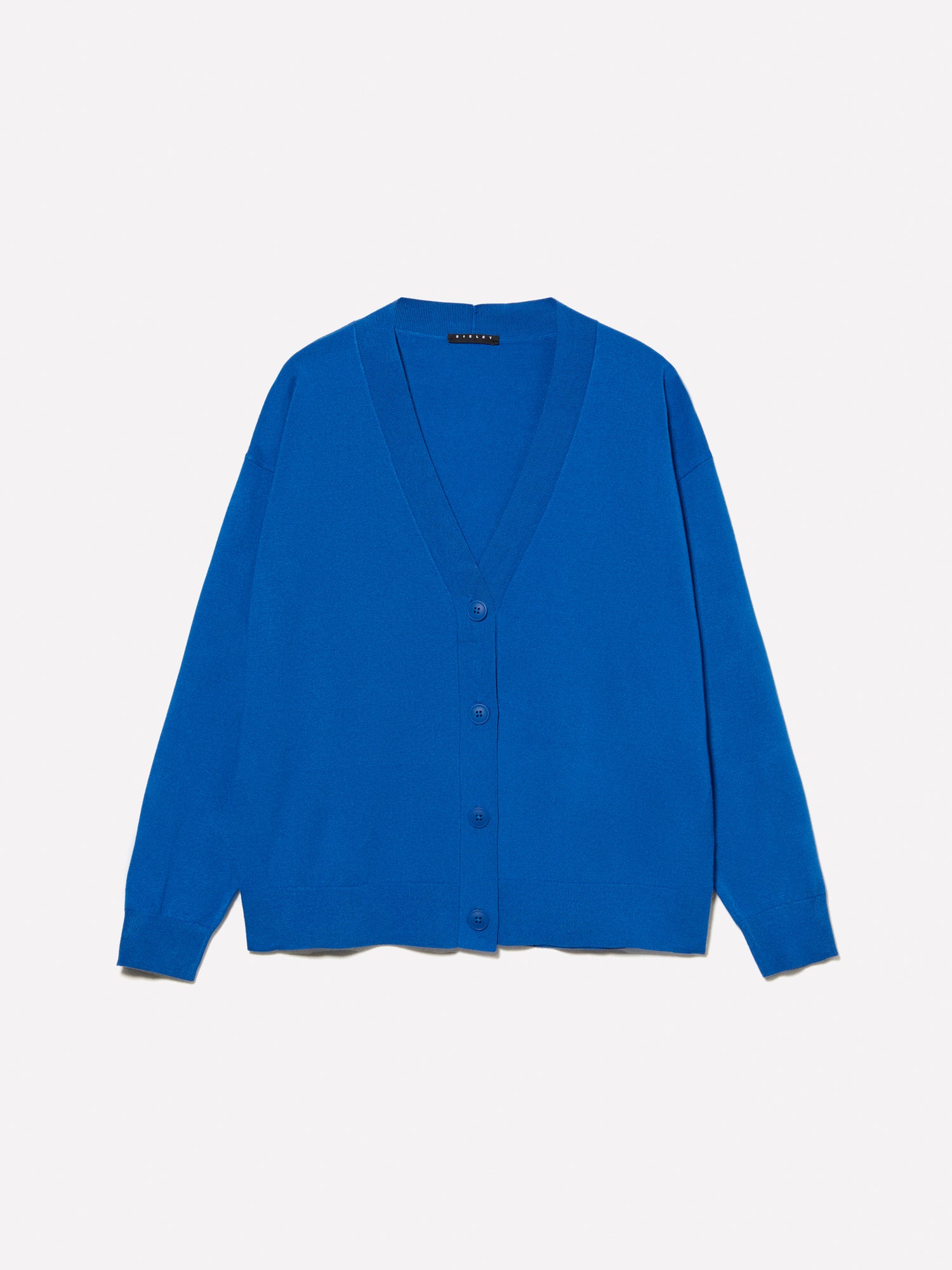 Cardigan blu con scollo a V da donna blu scuro | Sisley Outlet