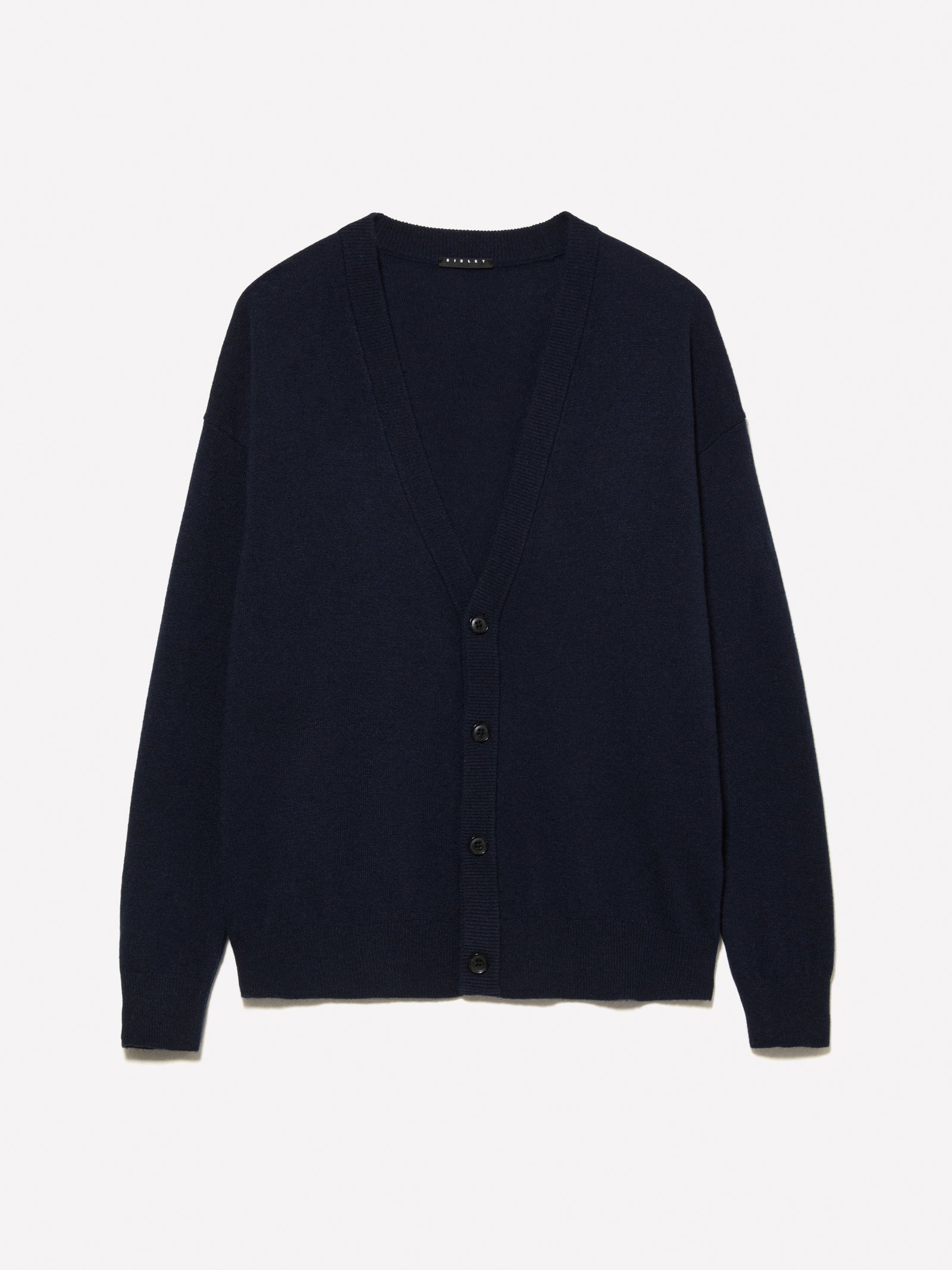 Cardigan regular fit da uomo blu scuro | Sisley Outlet