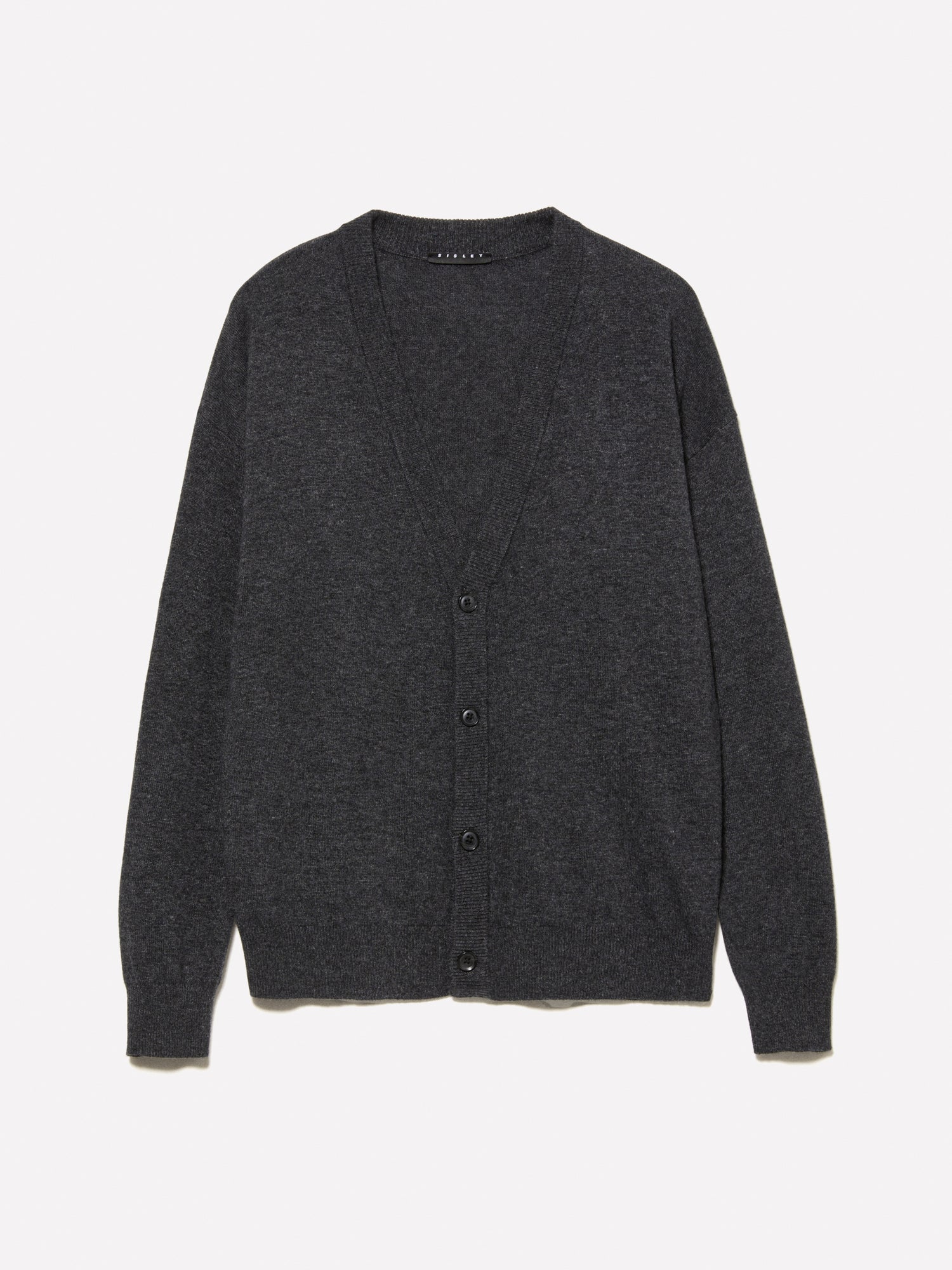 Cardigan regular fit da uomo grigio scuro | Sisley Outlet