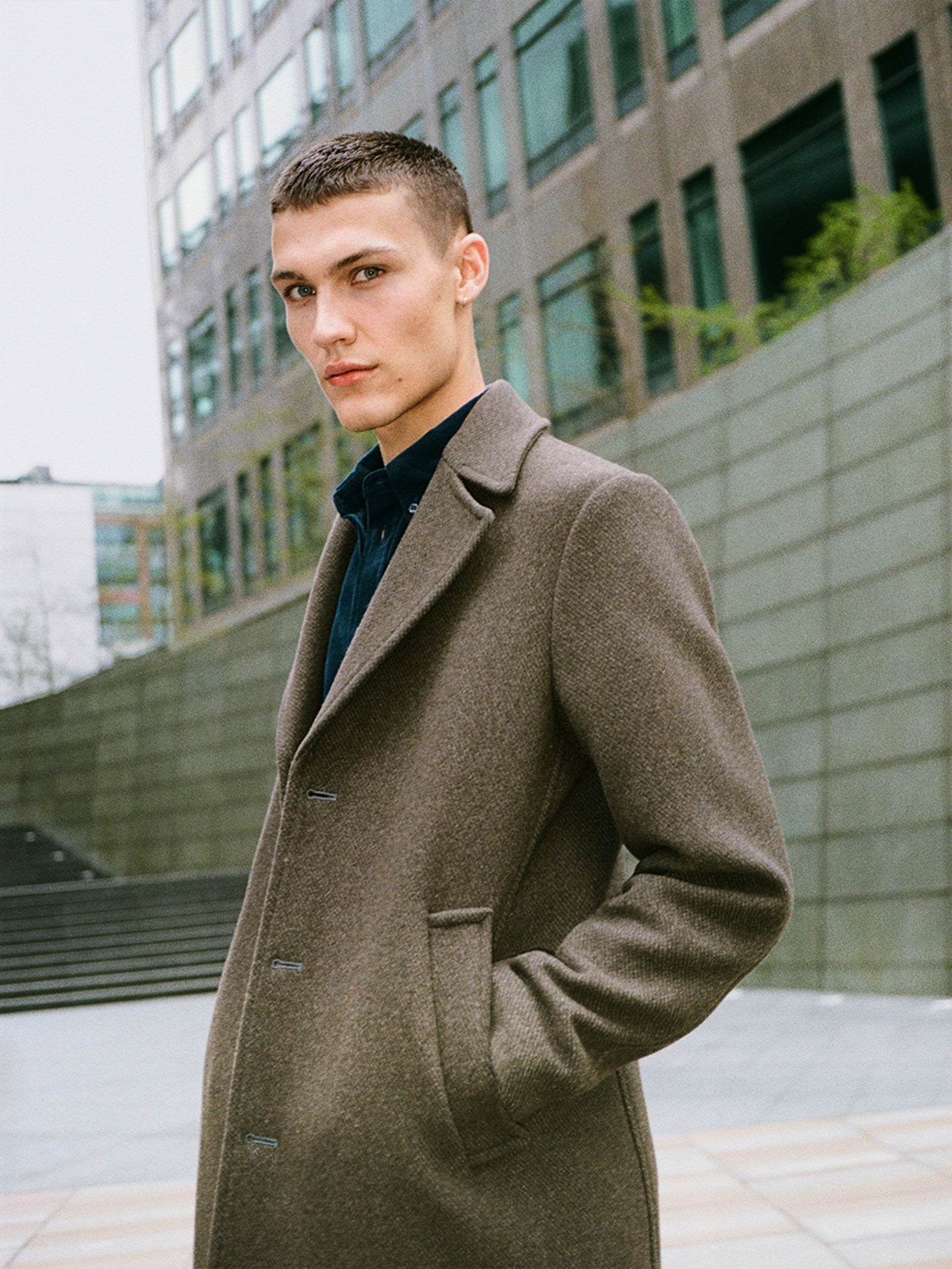 Cappotto monopetto da uomo marrone 2 | Sisley Outlet