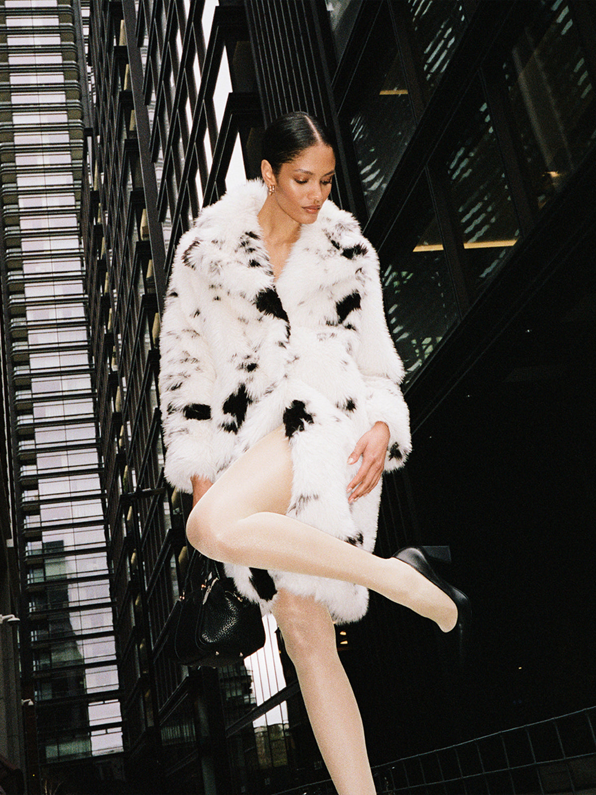 Pelliccia sintetica animal print