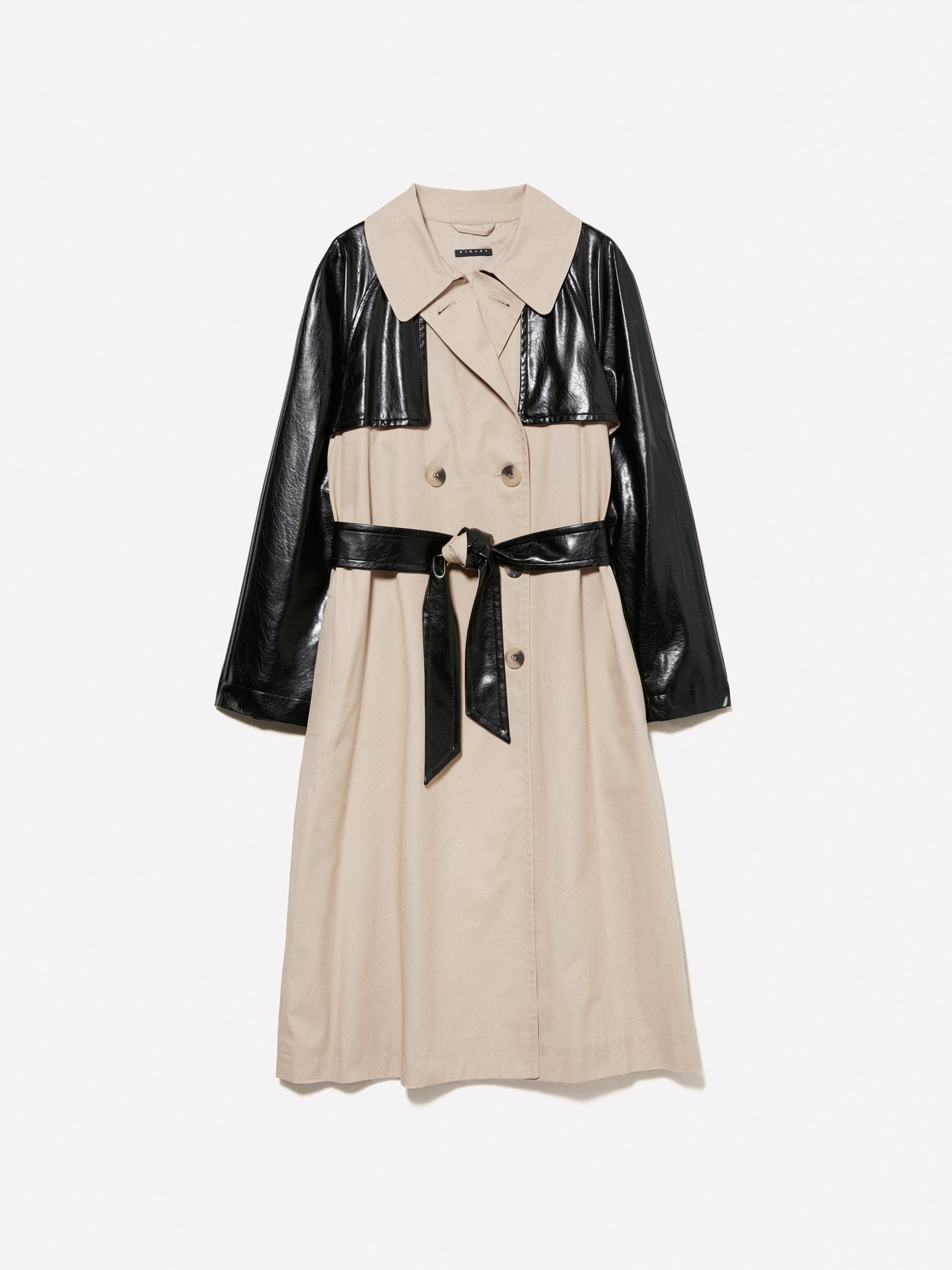 Trench con contrasto da donna multi-color | Sisley Outlet