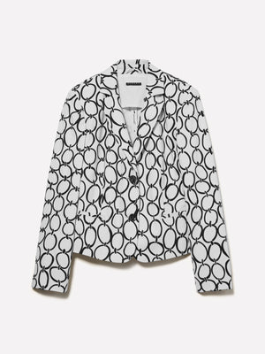 Blazer stampato in raso