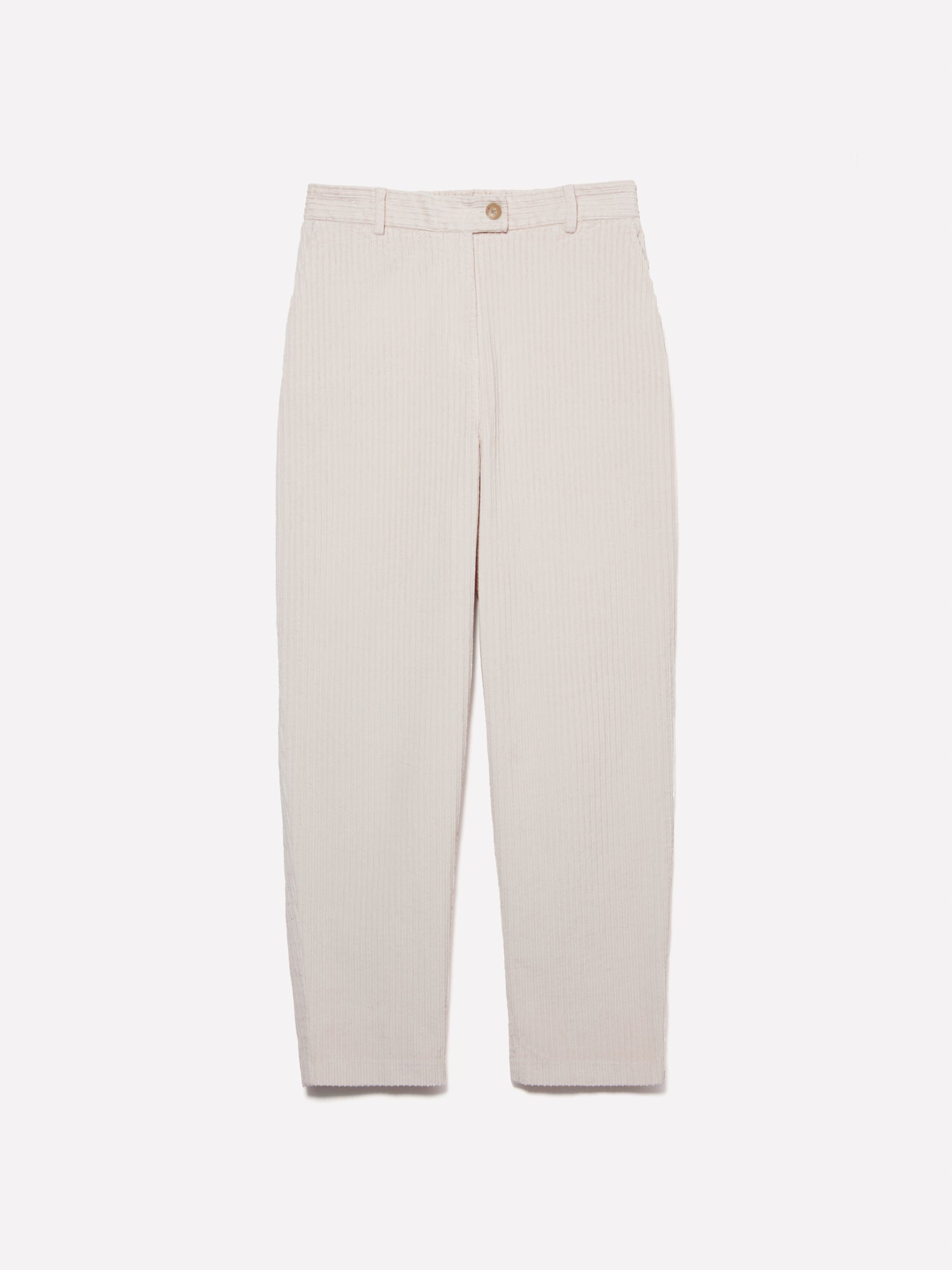 Joggers in velluto a costine da donna bianco panna | Sisley Outlet
