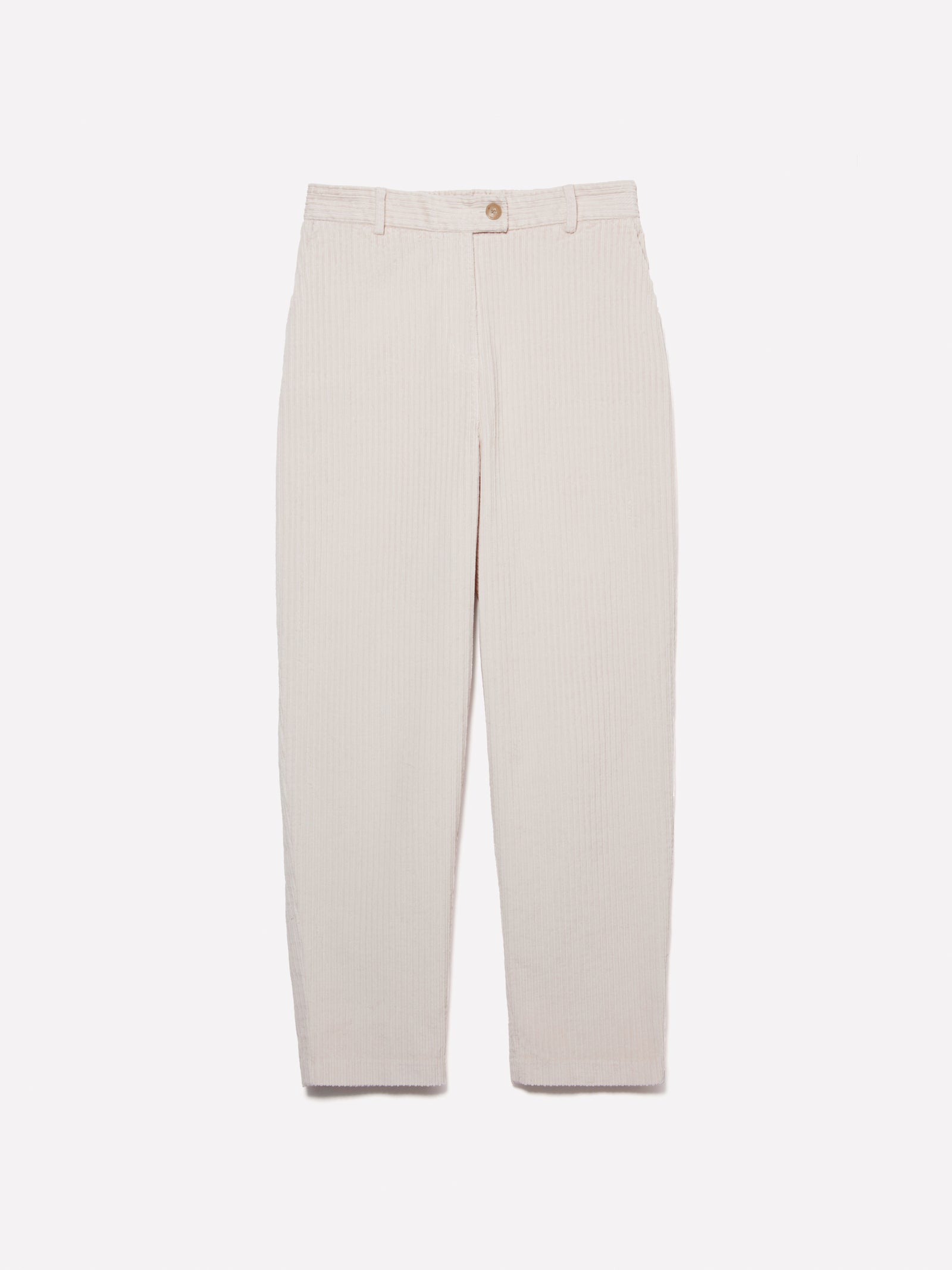 Pantalones deportivos de pana da donna bianco panna | Sisley Outlet