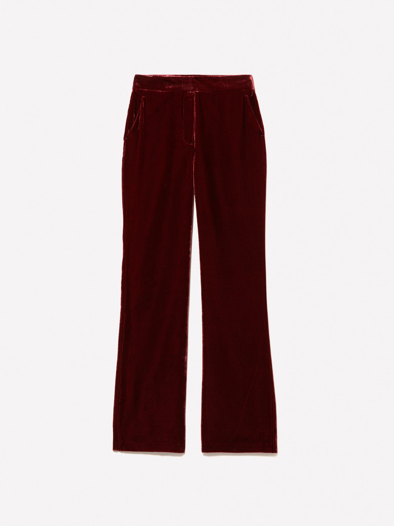 Pantaloni in velluto da donna bordeaux | Sisley Outlet