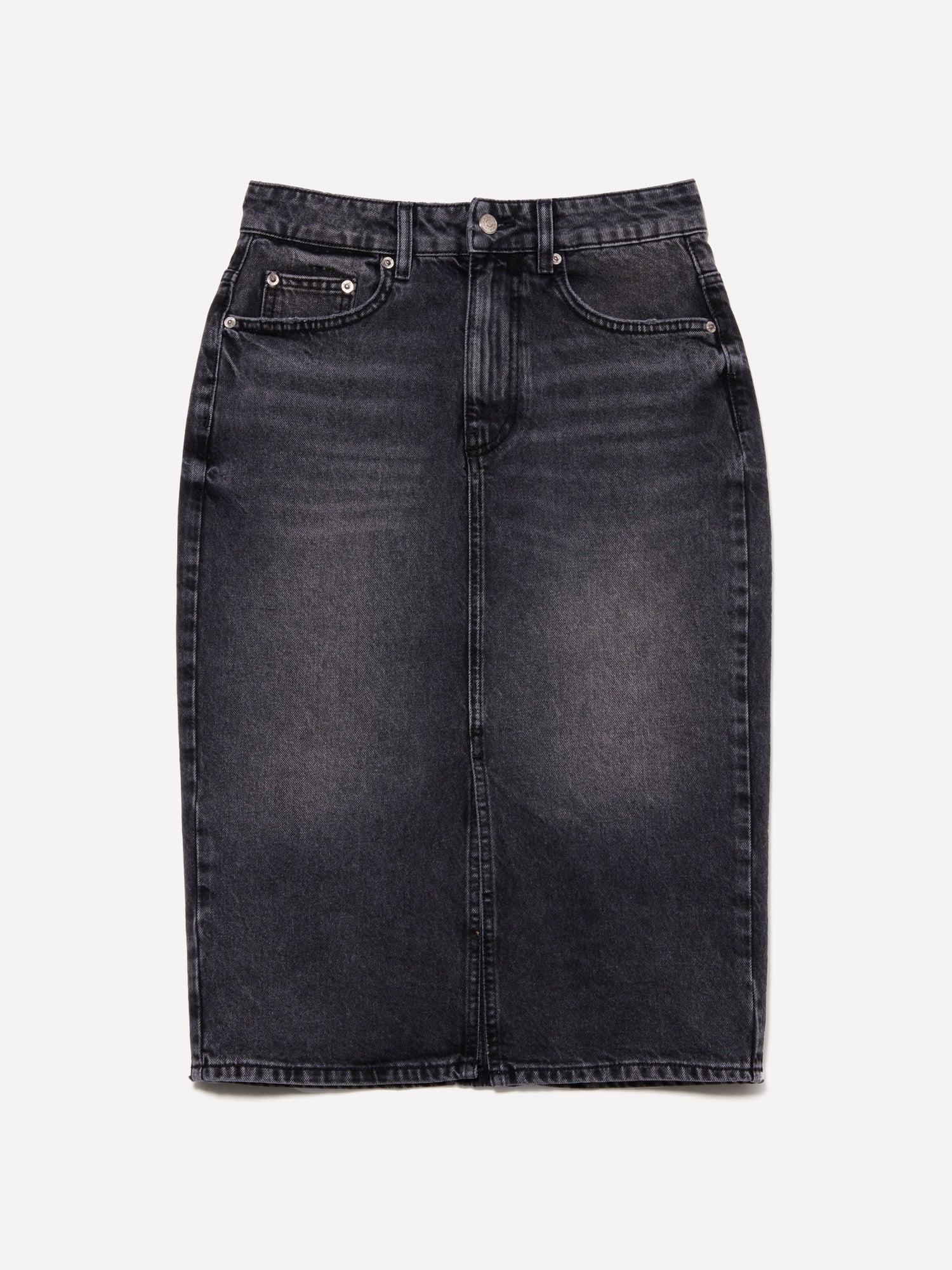 Gonna midi di jeans 90's da donna grigio scuro | Sisley Outlet