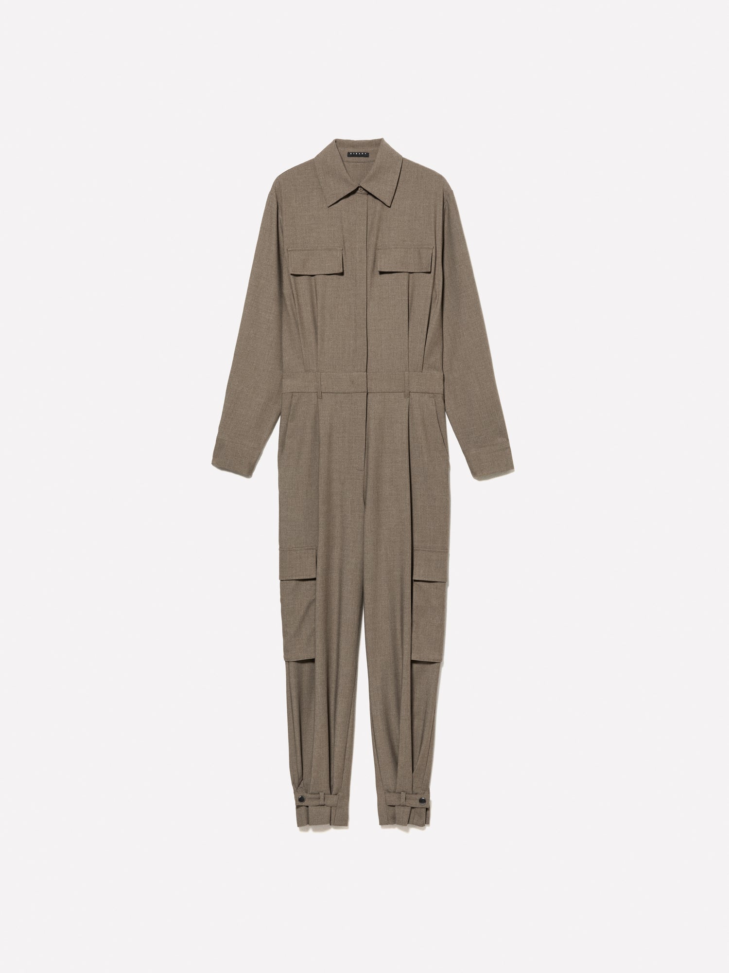 Tuta cargo da donna verde militare | Sisley Outlet