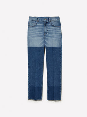 Jeans effetto patch