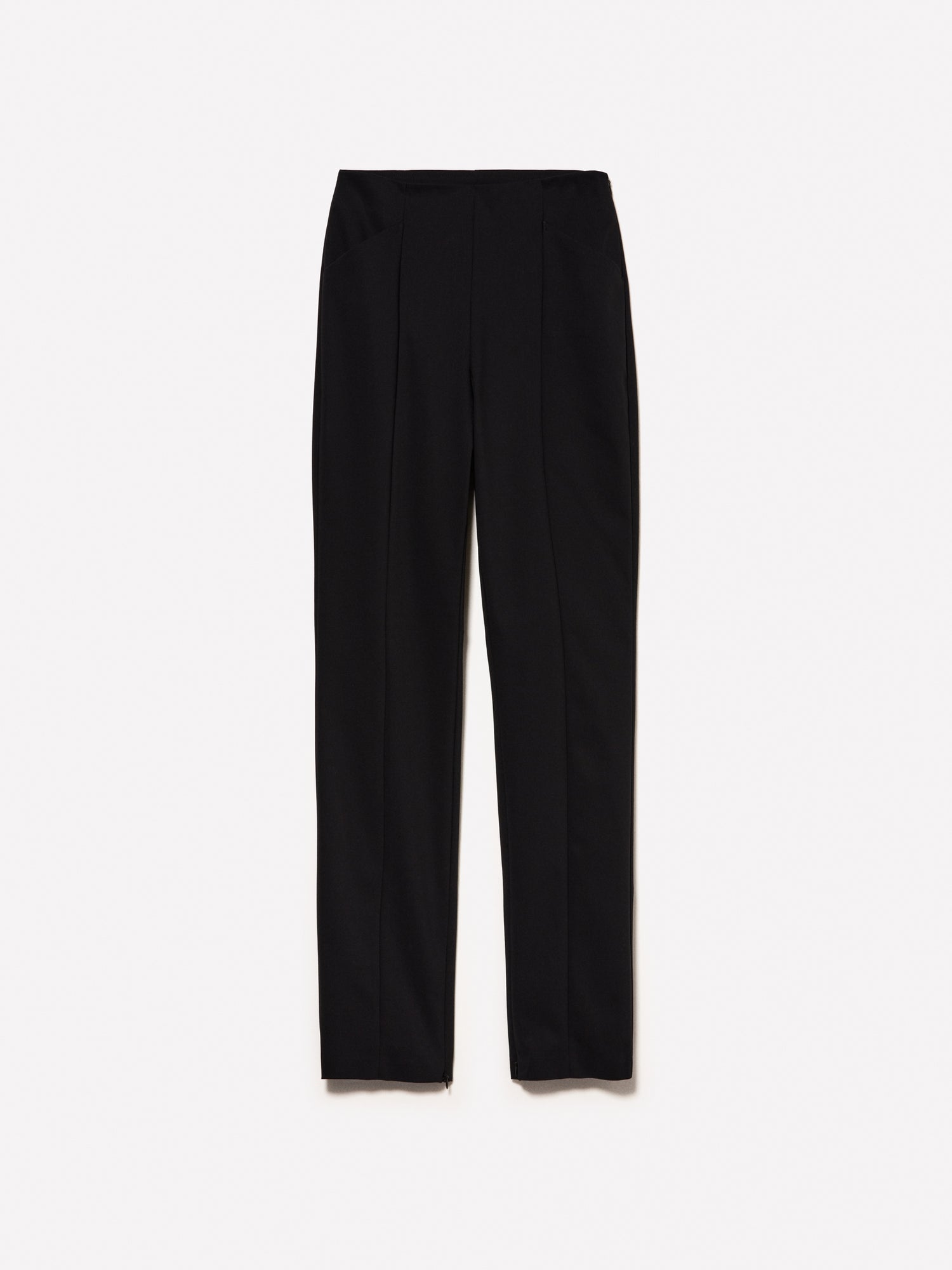 Pantaloni slim fit a vita alta da donna nero | Sisley Outlet