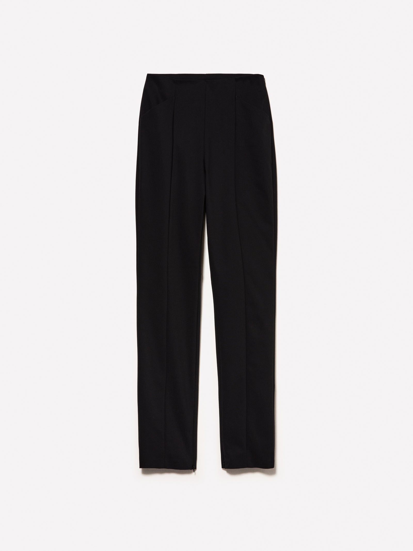 Pantaloni slim fit a vita alta da donna nero | Sisley Outlet