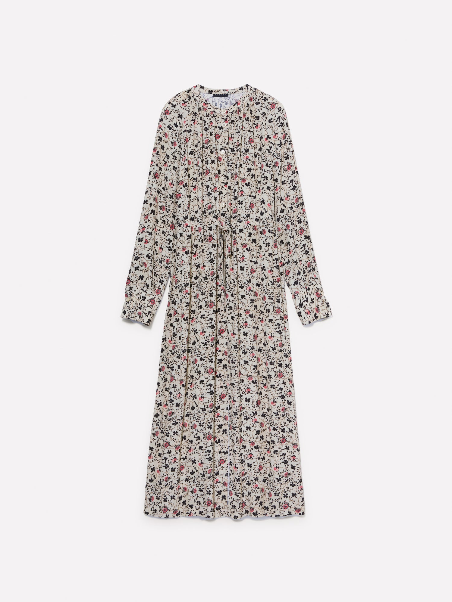 Chemisier stampato con spacco da donna bianco panna | Sisley Outlet