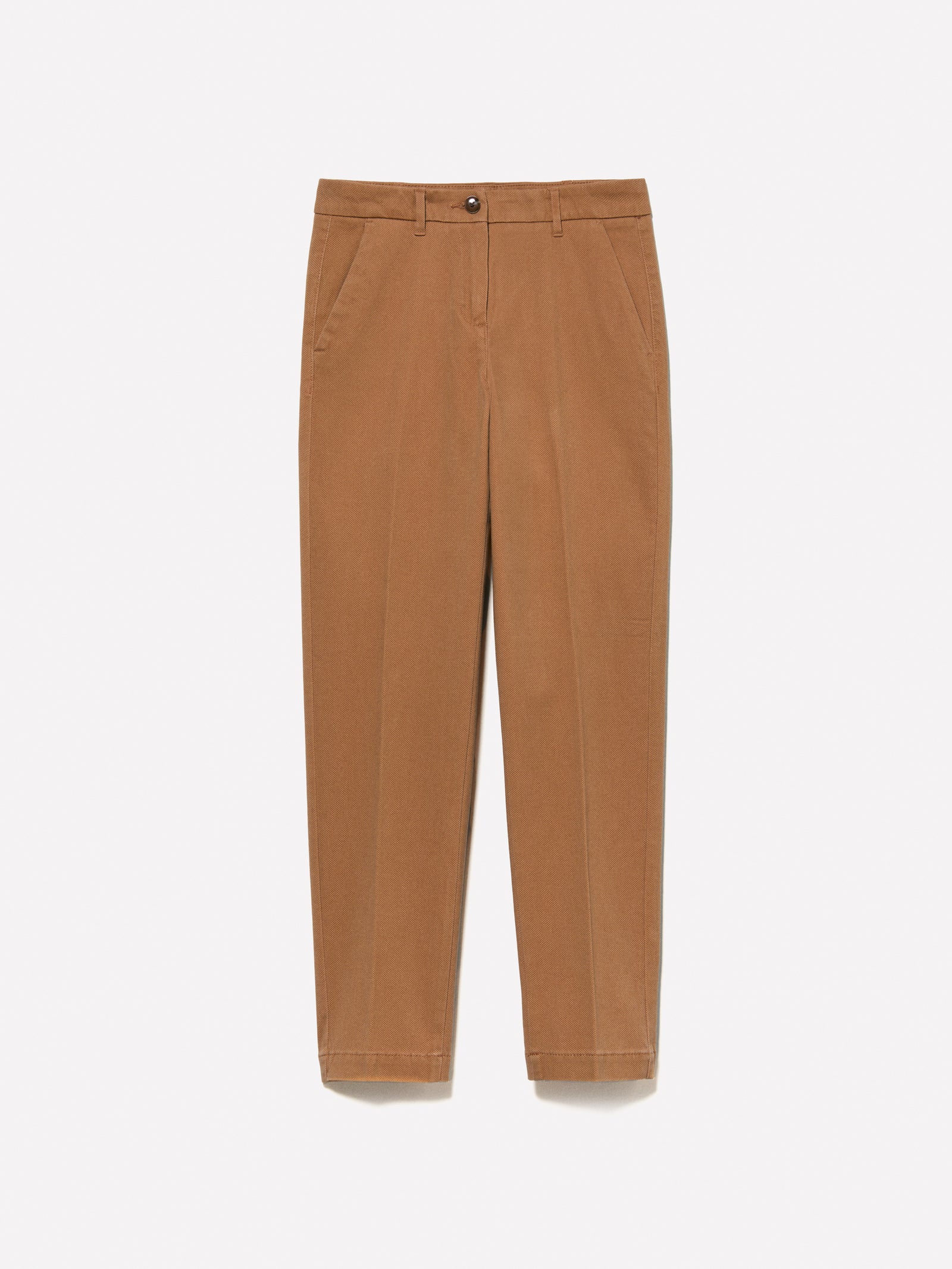 Pantaloni chino a sigaretta da donna cammello | Sisley Outlet